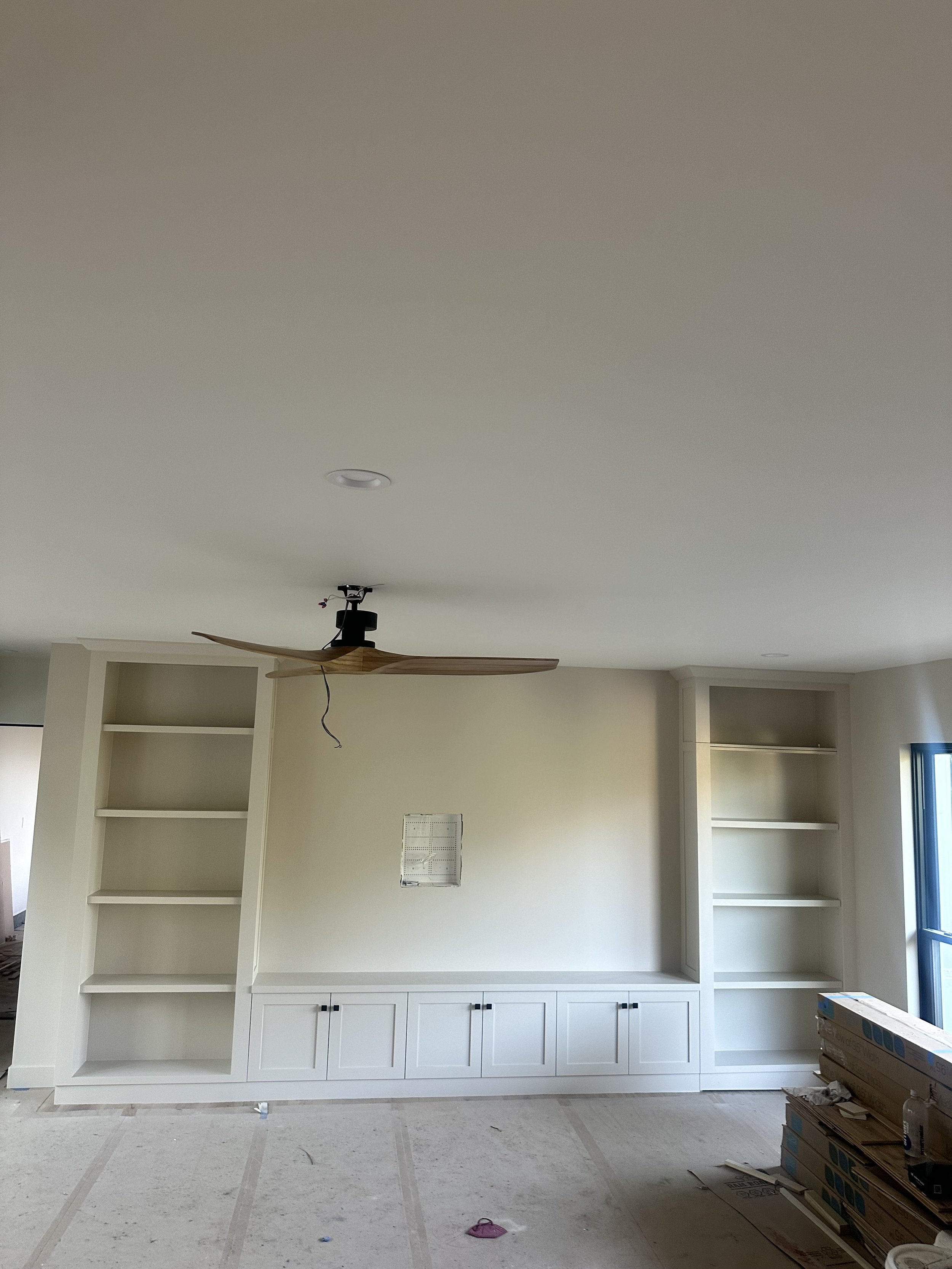 Hidden built-in door for under staircase