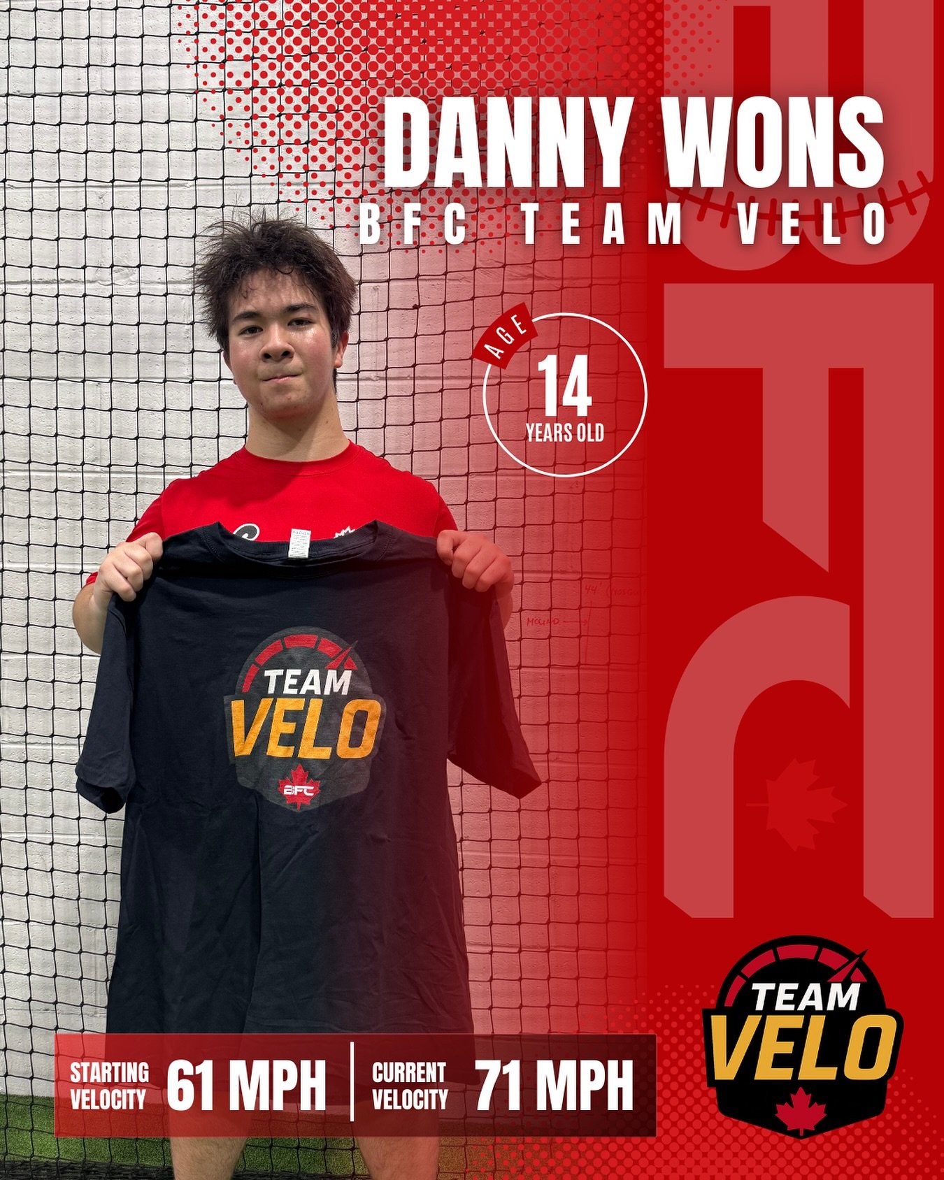 🔥 BFC Team Velo: Danny Wons 🔥

Danny came into BFC sitting 61. Now he&rsquo;s firing 71. The difference? Learning how to actually use his body and strength on the mound.

❌ Throwing without tapping into his full power
✔️ Using his body and strength