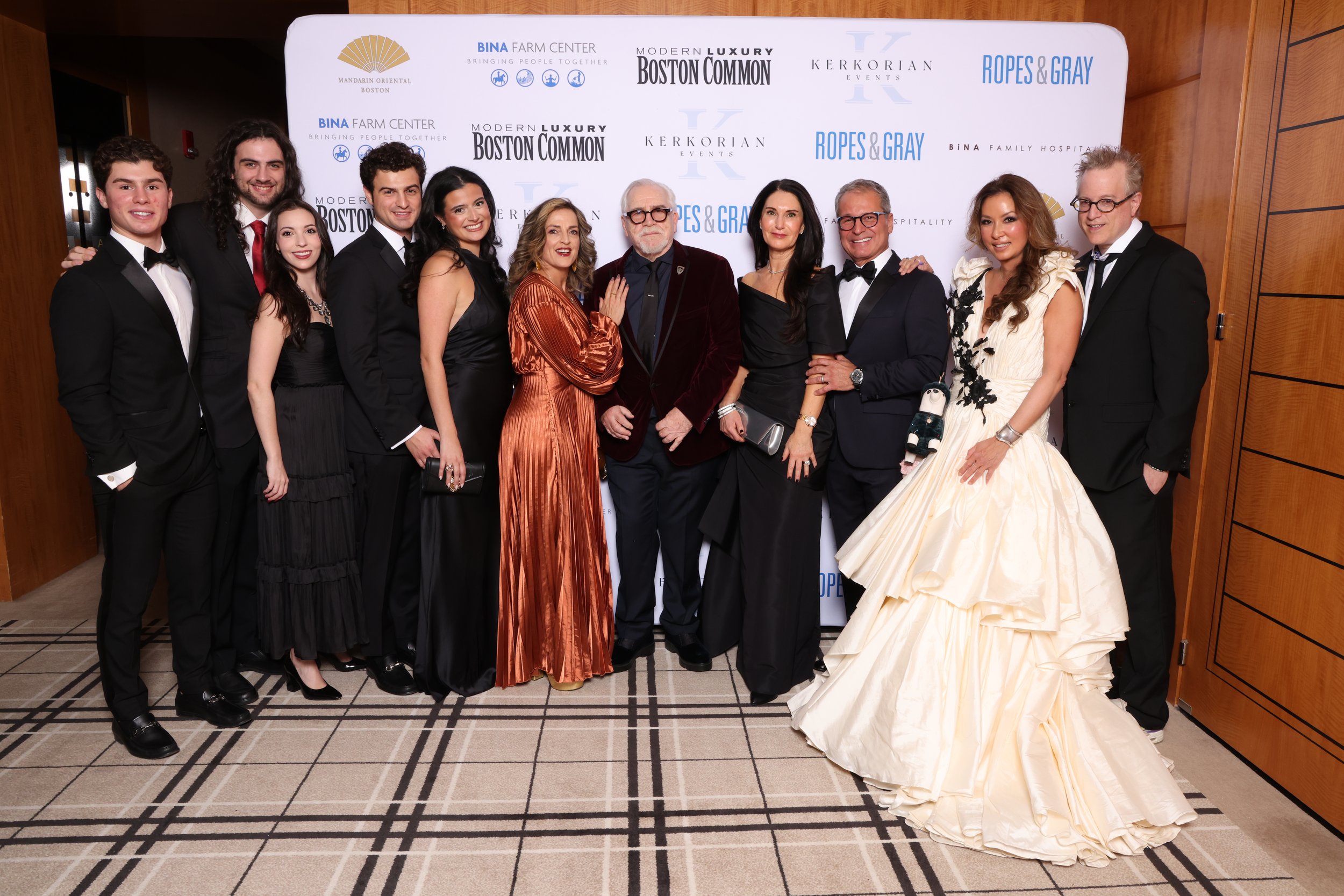 Aidin Bina, Orson Cox, Molly Stern, Kamran Bina, Lana Breheney, Nicole Ansari-Cox, Brian Cox, Coryn & Babak Bina, Tonya & Ben Mezrich