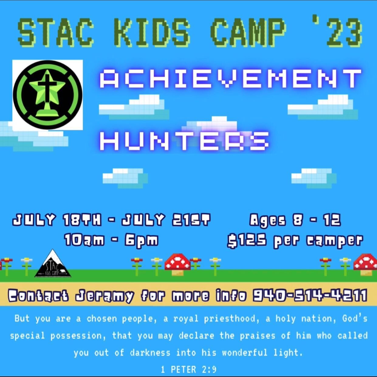 STAC&rsquo;s Annual Summer Camp is back and we&rsquo;re so excited to have your kids join us July 18th-21st.

Registration is open! You can pickup a registration form this Sunday or register online at 
https://stacconnect.churchtrac.com/connect?ei=GZ