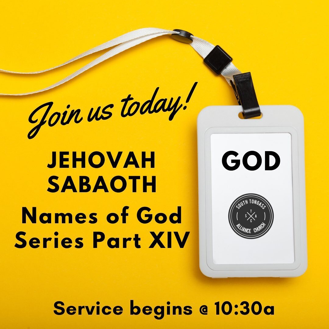 Pastor Cade is back! Join us for Jehovah Sabaoth-the Lord of Hosts, Part XIV in our Names of God Series.  Service begins at 10:30a and we&rsquo;d love to see you there 😊

#stac_ktn #sundayservice #jehovahsabaoth #namesofgodseries