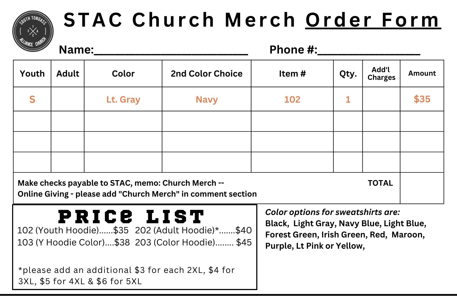 Contact 3 — South Tongass Alliance Church