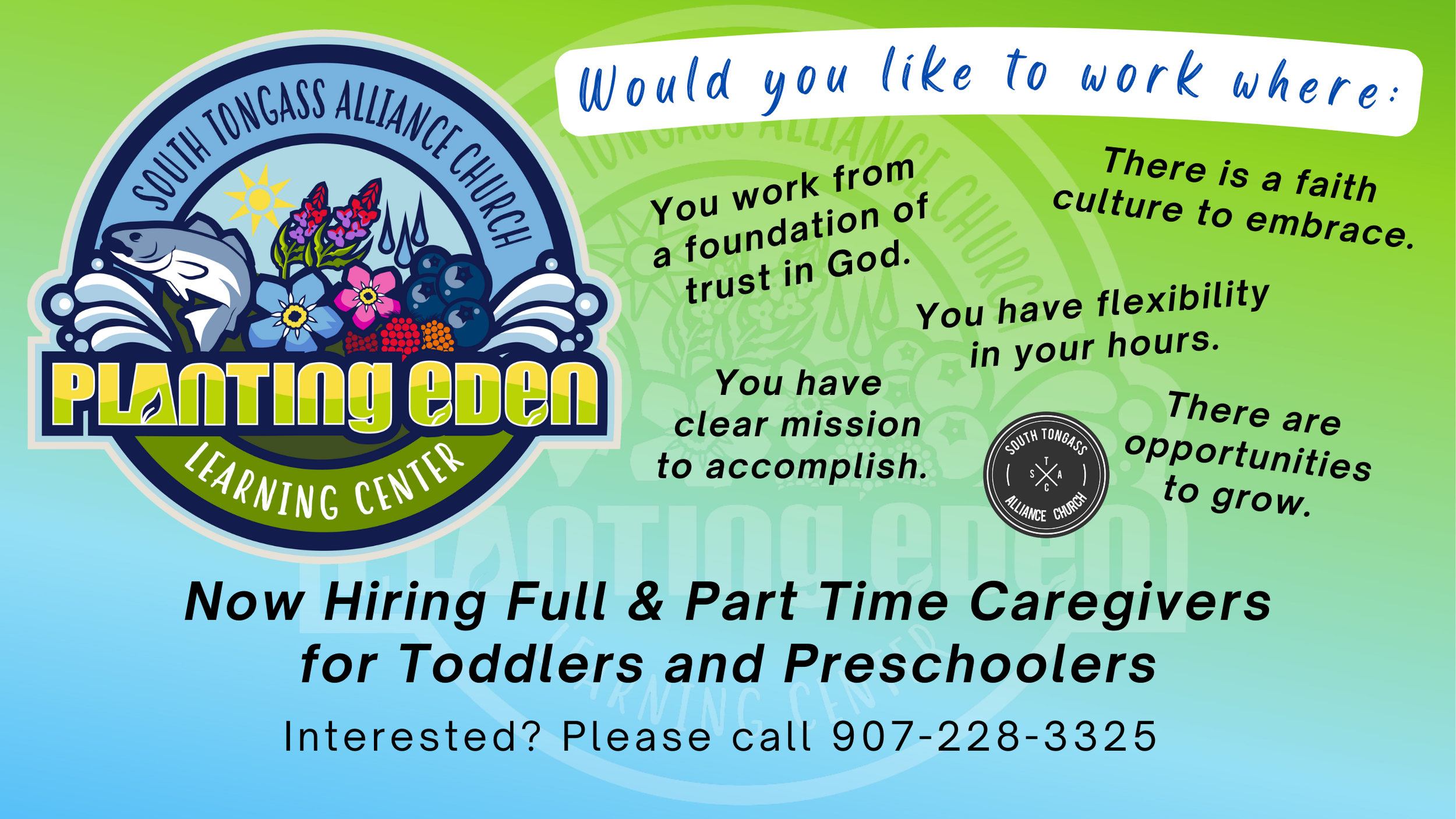 Planting Eden — South Tongass Alliance Church