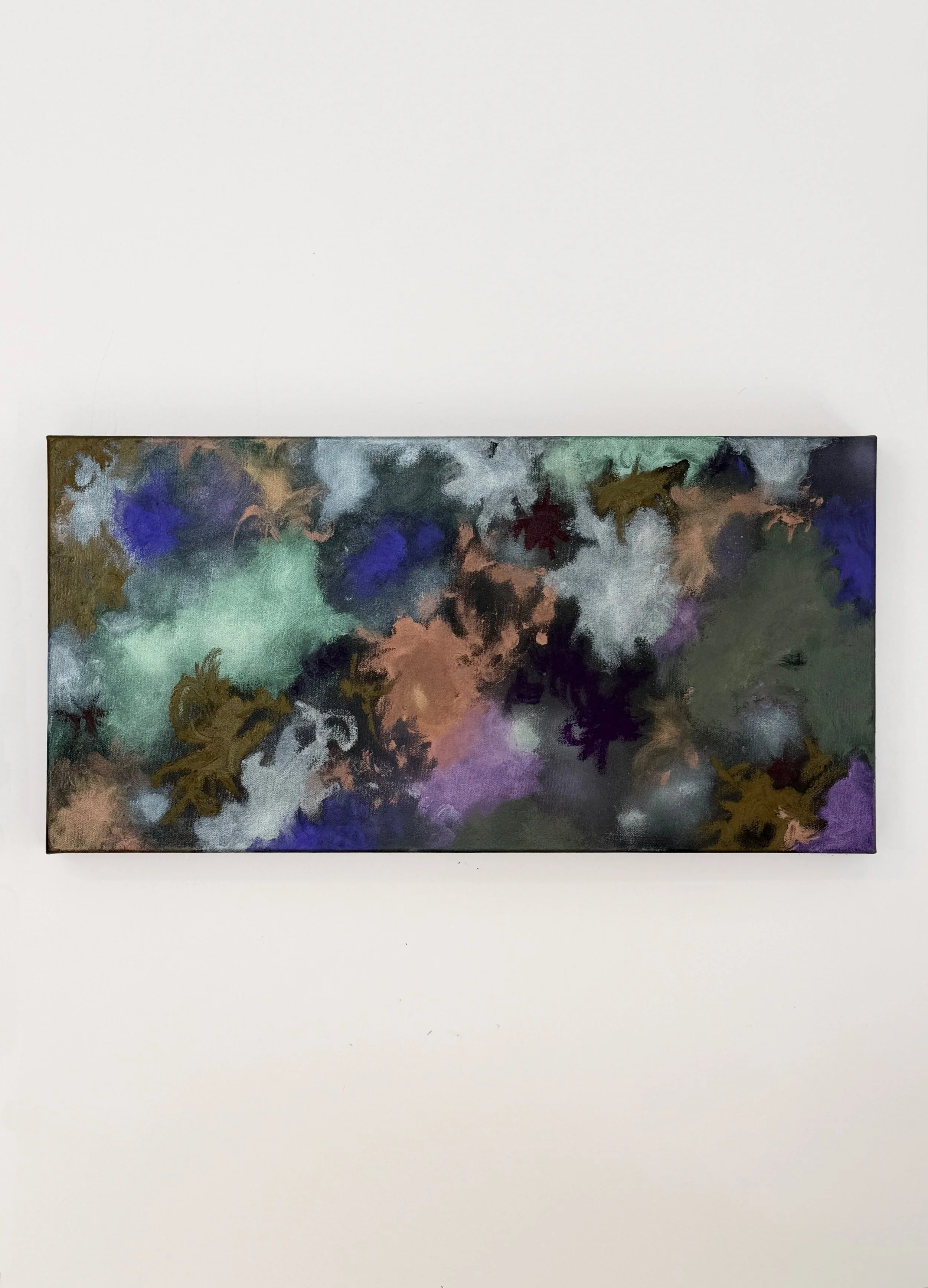 Bealtaine, 2026
Oil, acrylic, and metallic pigment on canvas
12" x 24"