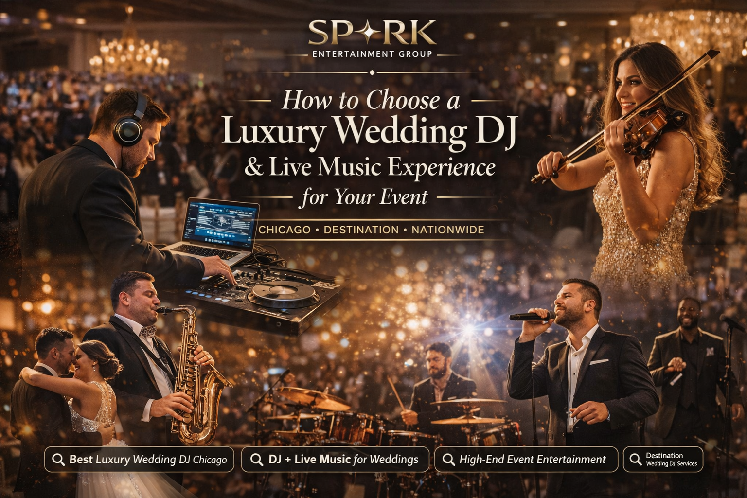 How to Choose a Luxury Wedding DJ and Live Music Experience for Your Event (Chicago, Destination &amp; Nationwide)
