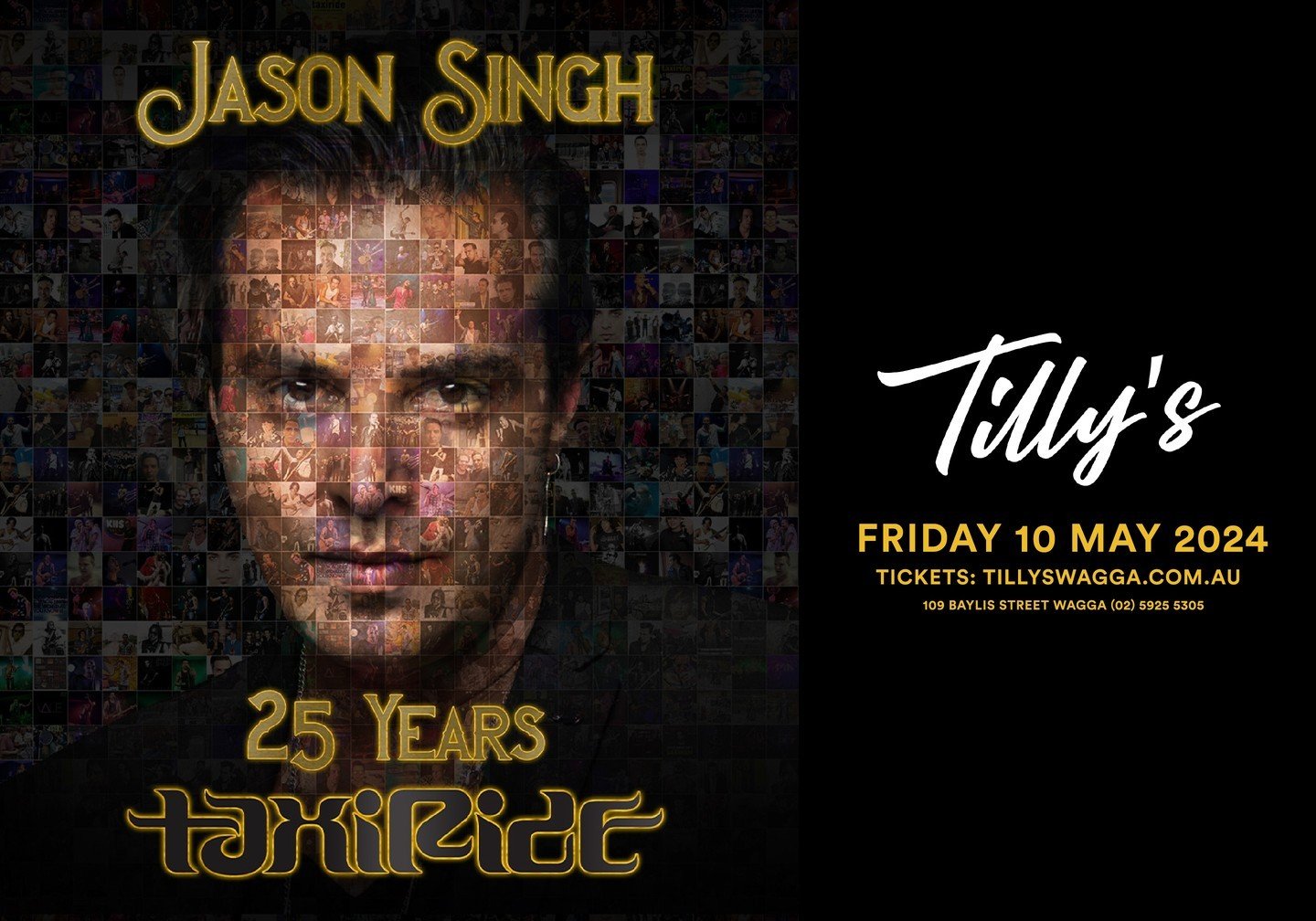 Last chance for tickets! Don't miss Jason Singh tonight at Tilly's celebrating 25 years of Taxiride! Supported by Nathan Lamont + Brett Wood! 🎶🎸

Doors from 7pm https://events.humanitix.com/jason-singh-25-years-of-taxiride-tw7fwjhg

Jason is the or