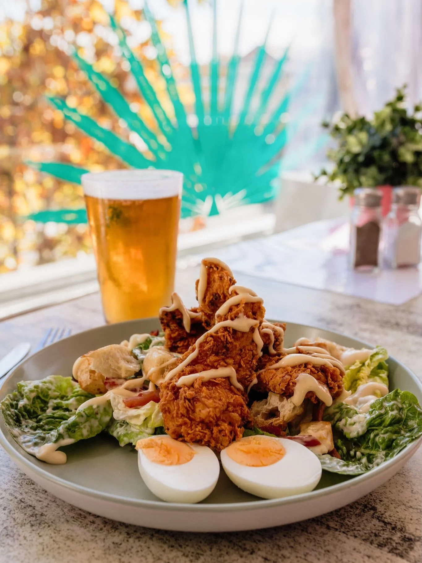 Our Caesar Salad might be one of the quiet achievers on the menu&hellip; but we don&rsquo;t really do boring around here.

Pick your player: buttermilk chicken tenders, calamari, pork belly, or falafel depending on what your appetite&rsquo;s in the m