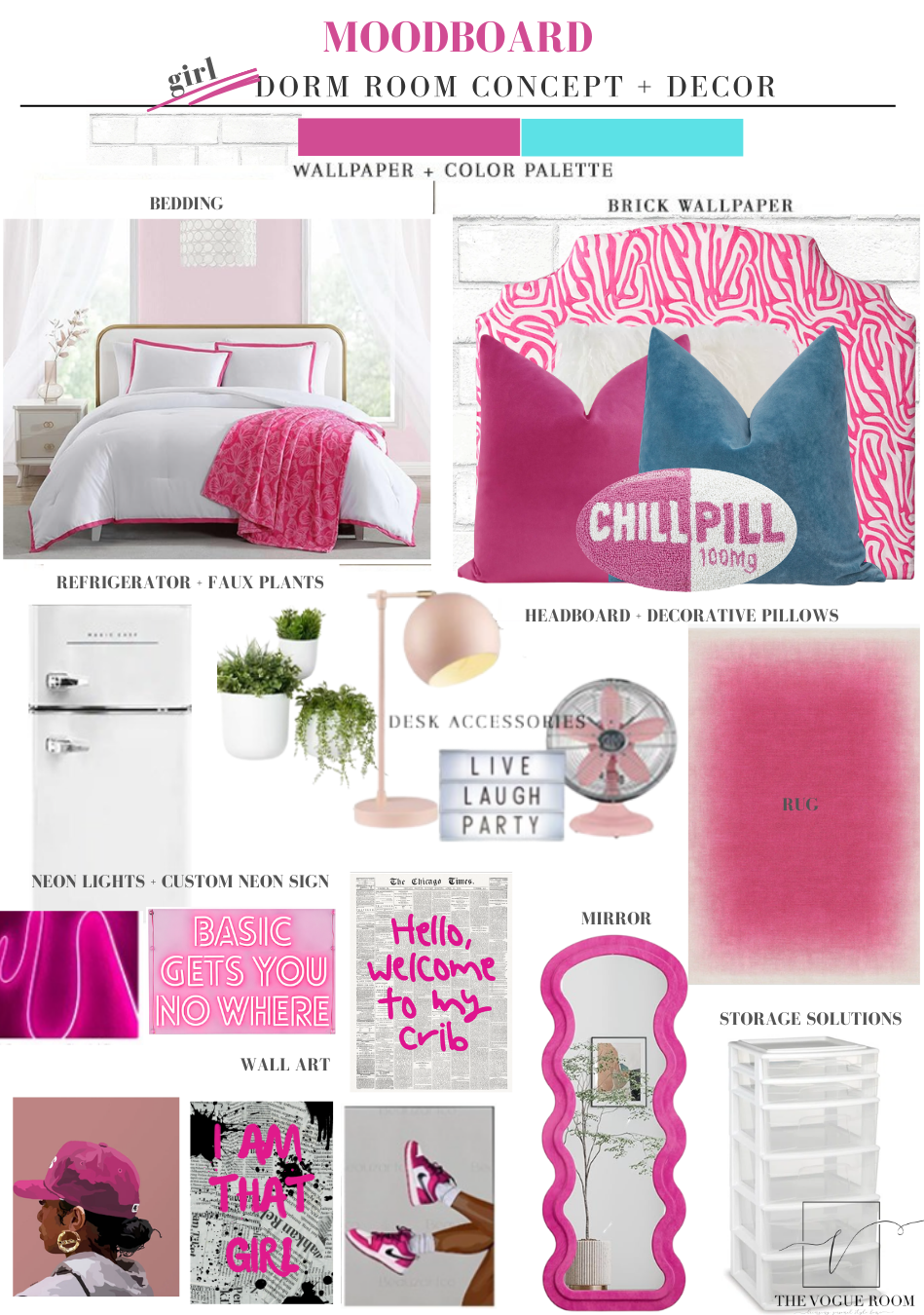 Custom Dorm Room E-Design