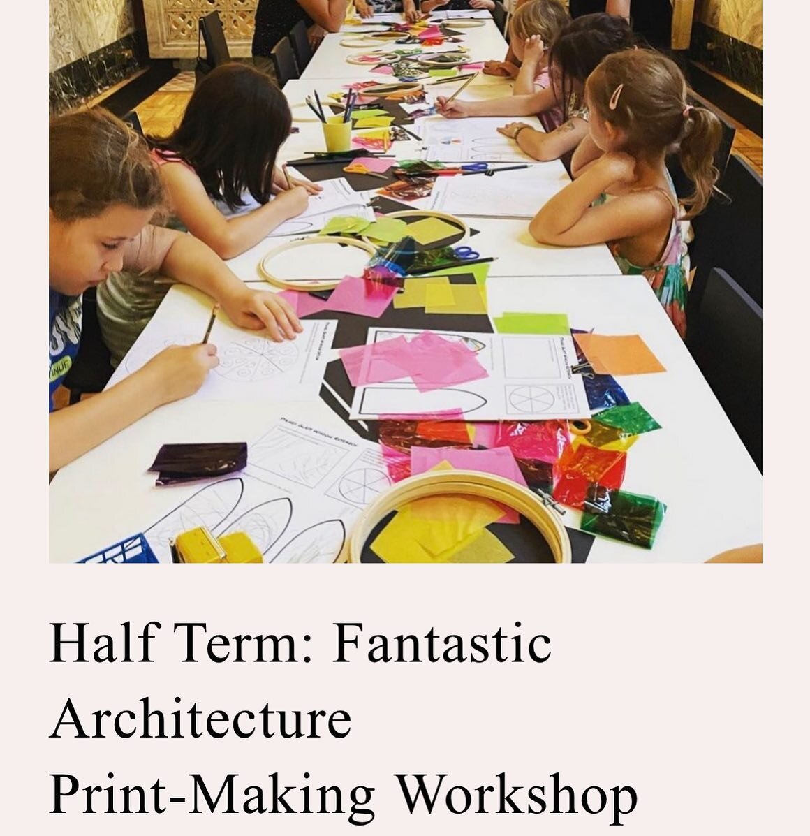 Very excited to announce that tickets are now on sale for my half term printmaking workshop on Sunday 28th May at @fitzroviachapel and it&rsquo;s only &pound;3 per child 🙌🏻 - link in bio!