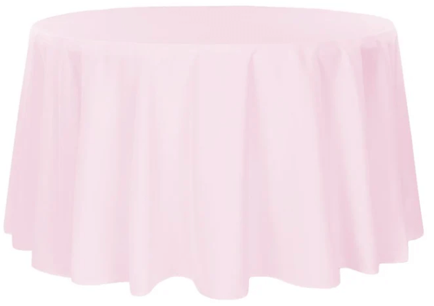 Elegant Round Pink Table Cloth