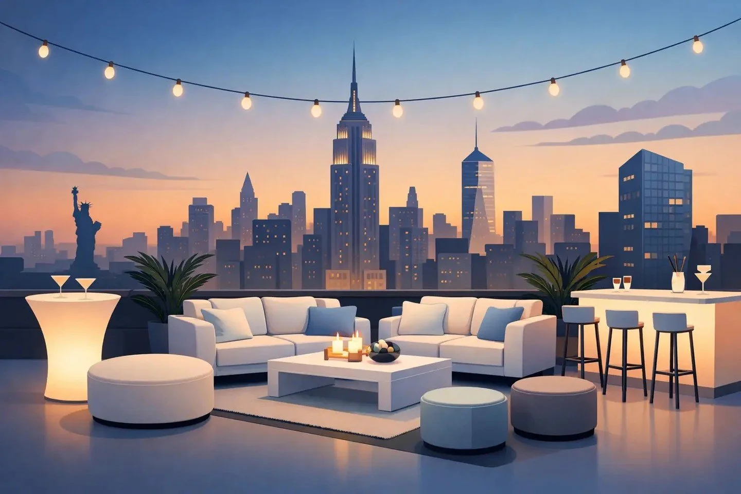 New York City&rsquo;s Premier Event Rental Company for party lounge setups&mdash;built for the moments guests linger on. RSVP Event Rentals brings unmatched expertise and dependability you can count on, handling everything from cohesive styling to sm