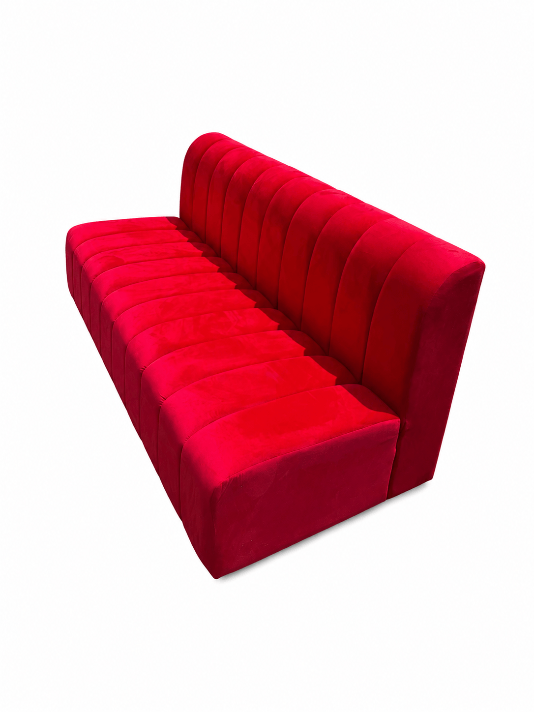 Liam Velvet Sofa - Red