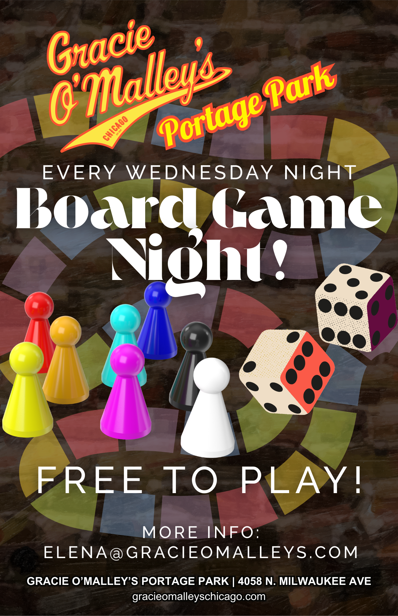 Board Game Night at Gracie O’Malley’s