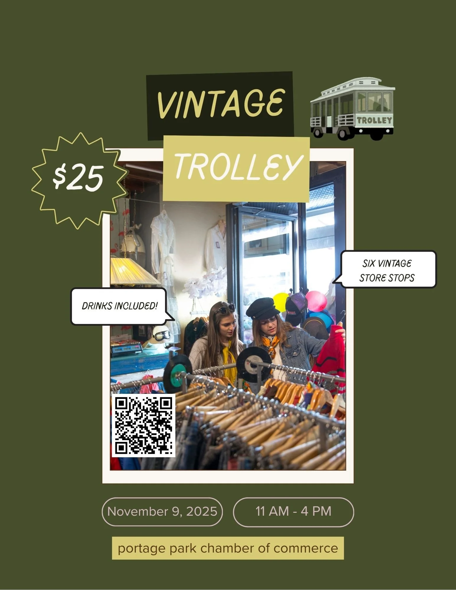 Portage Park Vintage Trolley