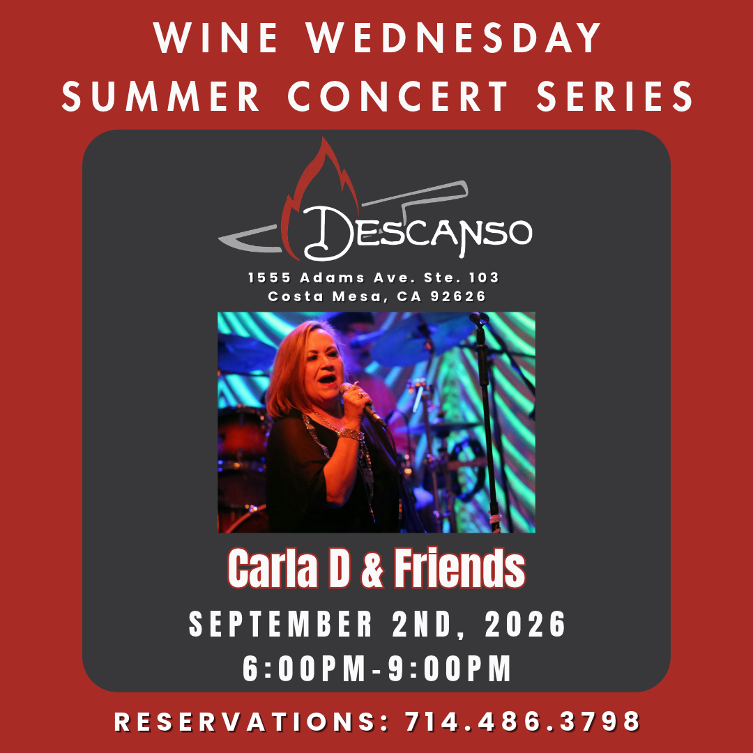 Wine Wednesday w/ Carla D & Friends @ Descanso Costa Mesa