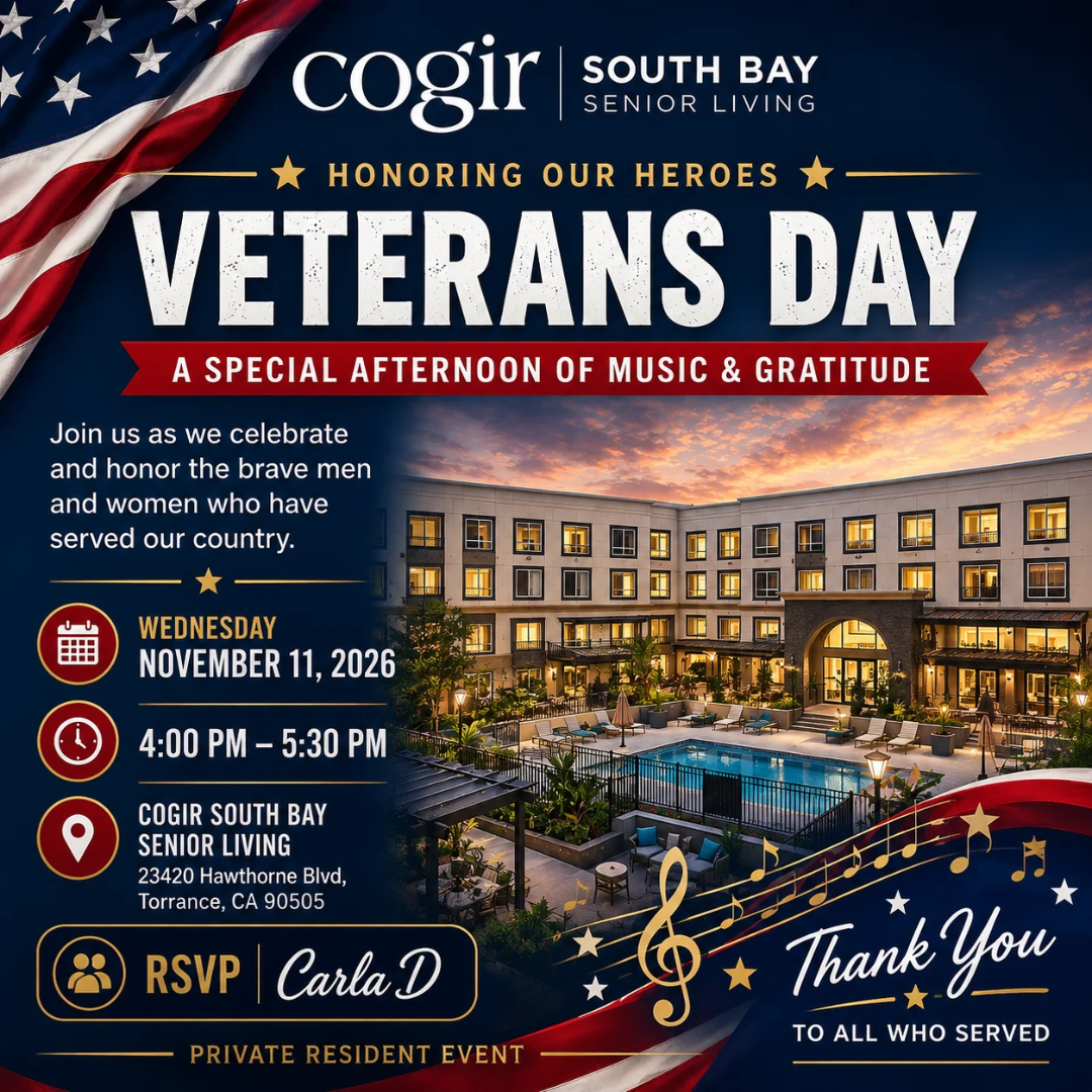 Veterans Day w/ Carla D @ Cogir South Bay Senior Living
