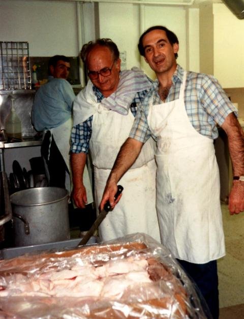 12 Festival cooking (l-r) Andy Chacharon, Steve, Christos Manziris, 1992.jpg