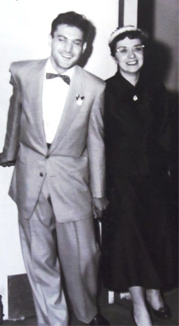 7 Leaving wedding, 1954.jpg