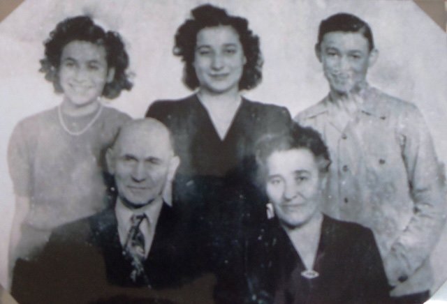 11 Steve Fenerly family, (l-r) May, Steve, Margarita, Anastasia and Nicholas, circa 1940.jpg
