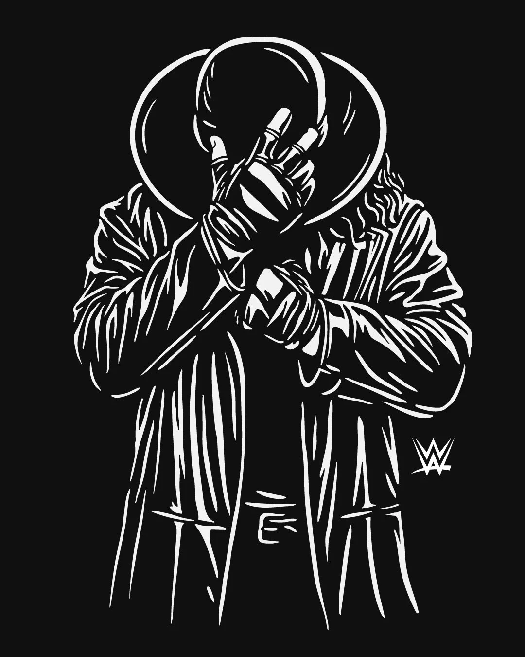 Illustrations of The Undertaker & Bret "The Hitman" Hart for @wwe. One color and high contrast for high impact. 
⟦ϟ⟭
__________
#deadboltdesign #wearedeadbolt #graphicdesign #illustration #illustrator #wwe #prowrestling #brethart #th