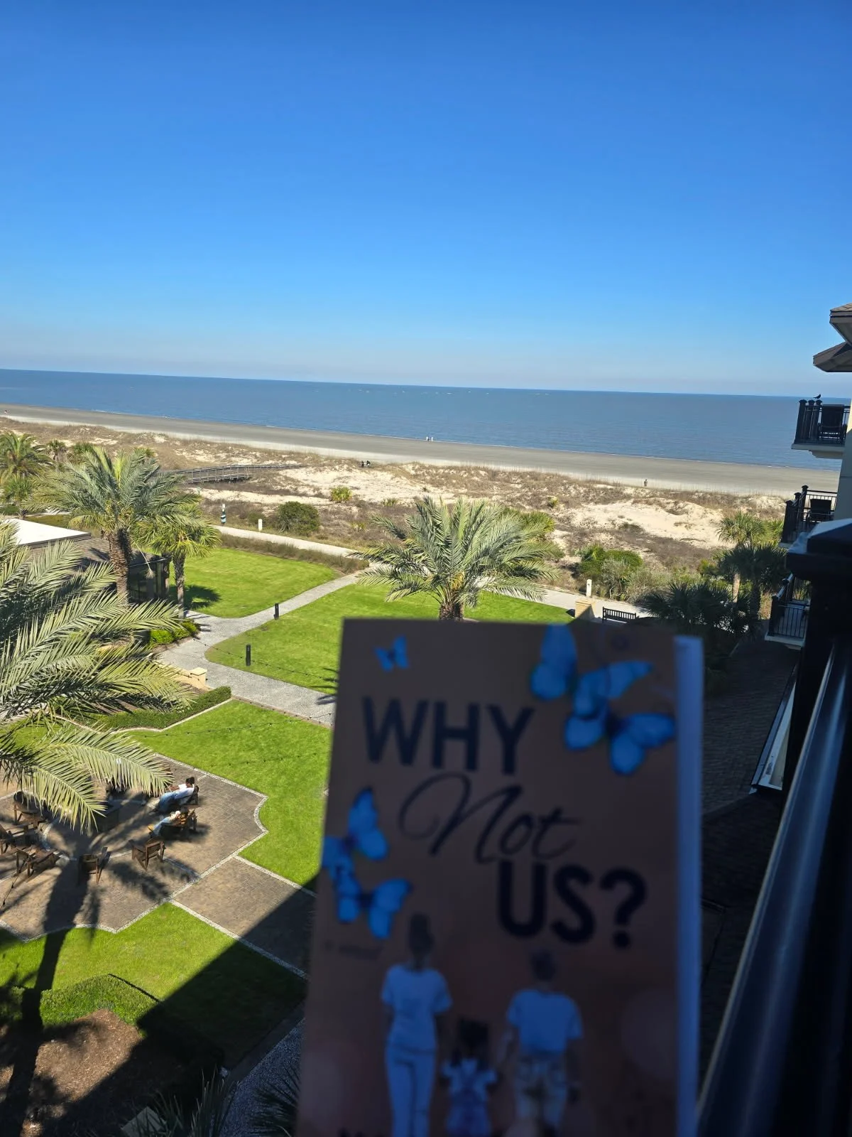 Why Not Us? on an undisclosed beach