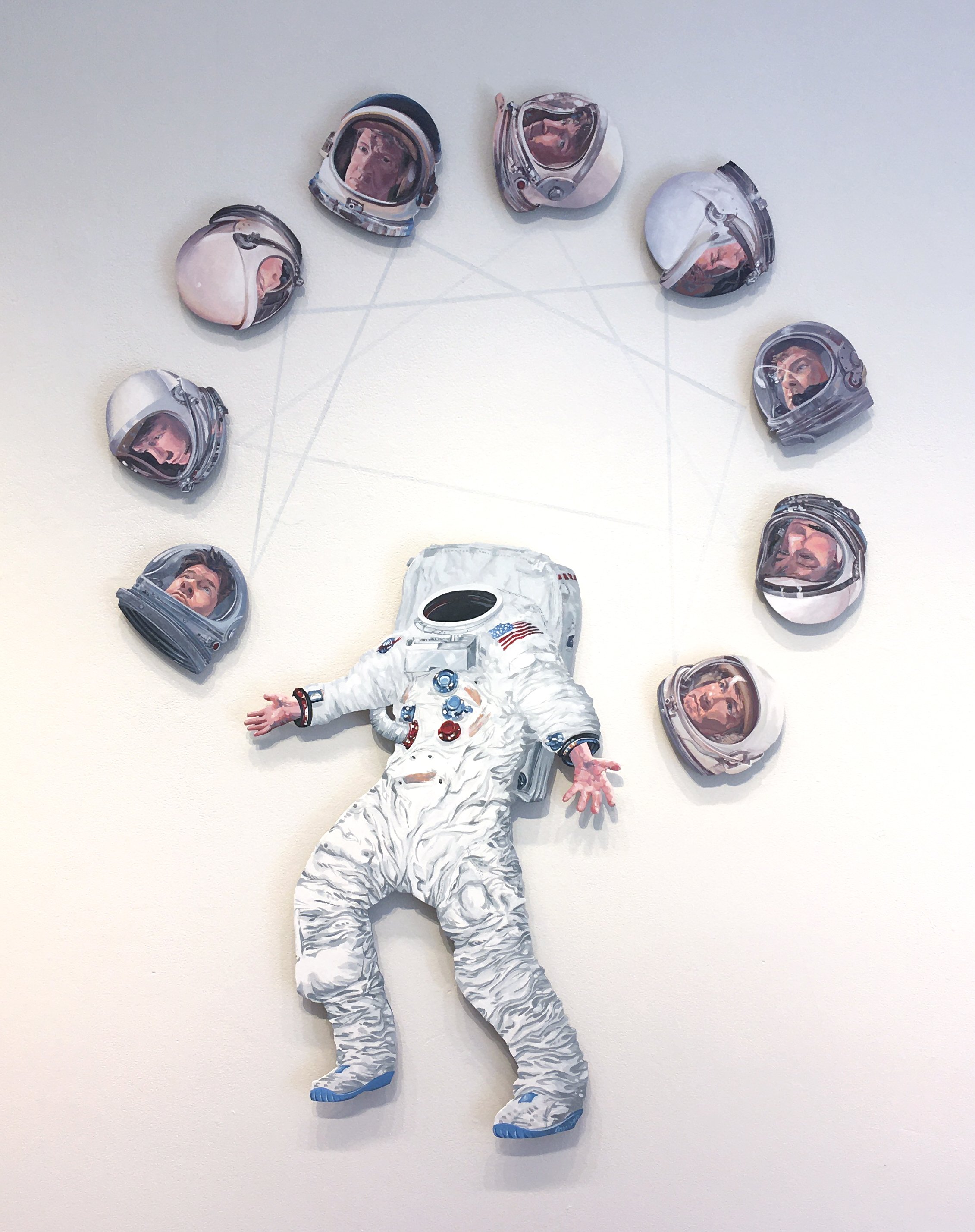 "I'm Going Through Changes Now" (acrylic on rotating panels, 54x40in) 