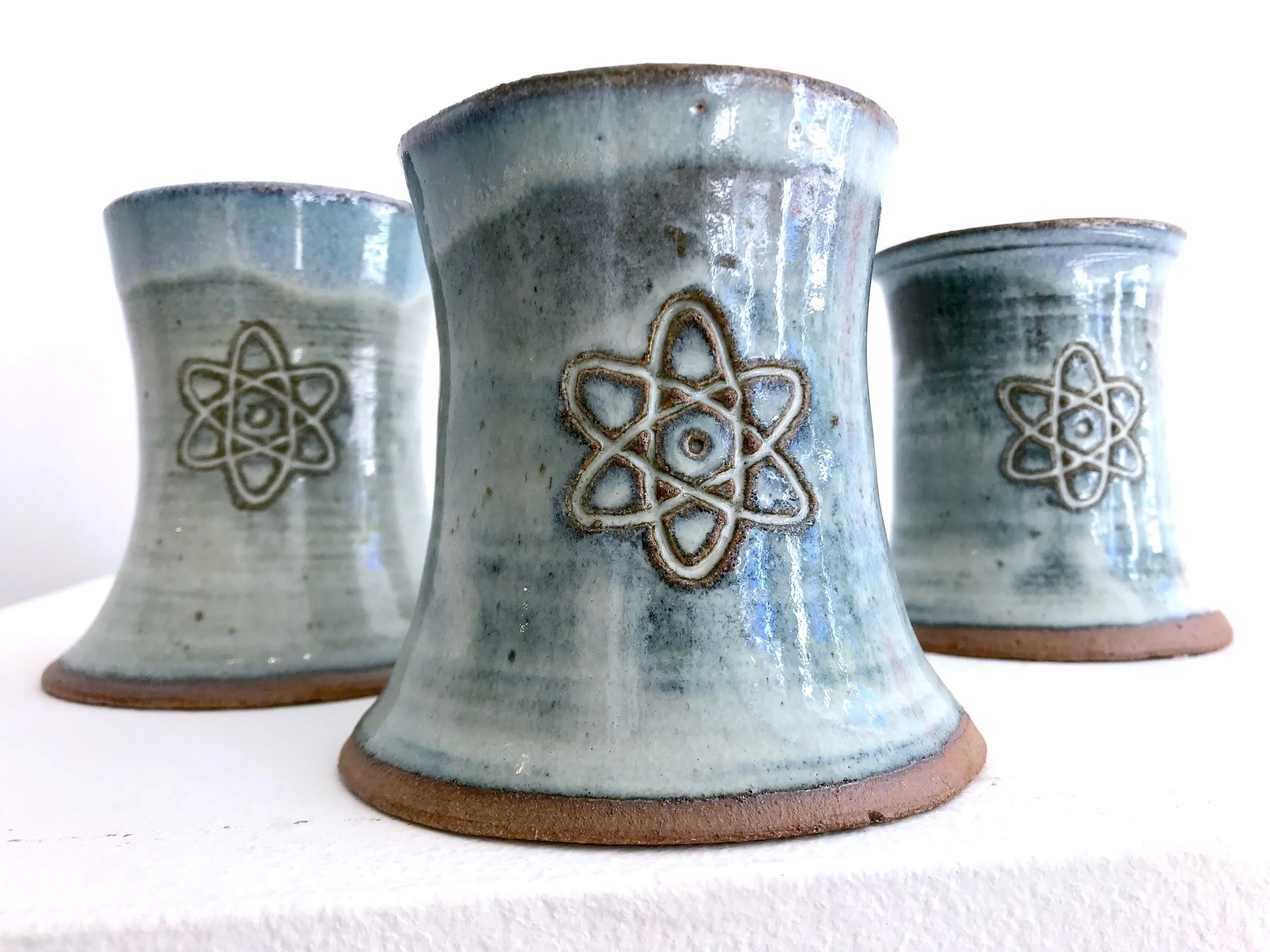 Ceramic nuclear cooling tower mugs (3)