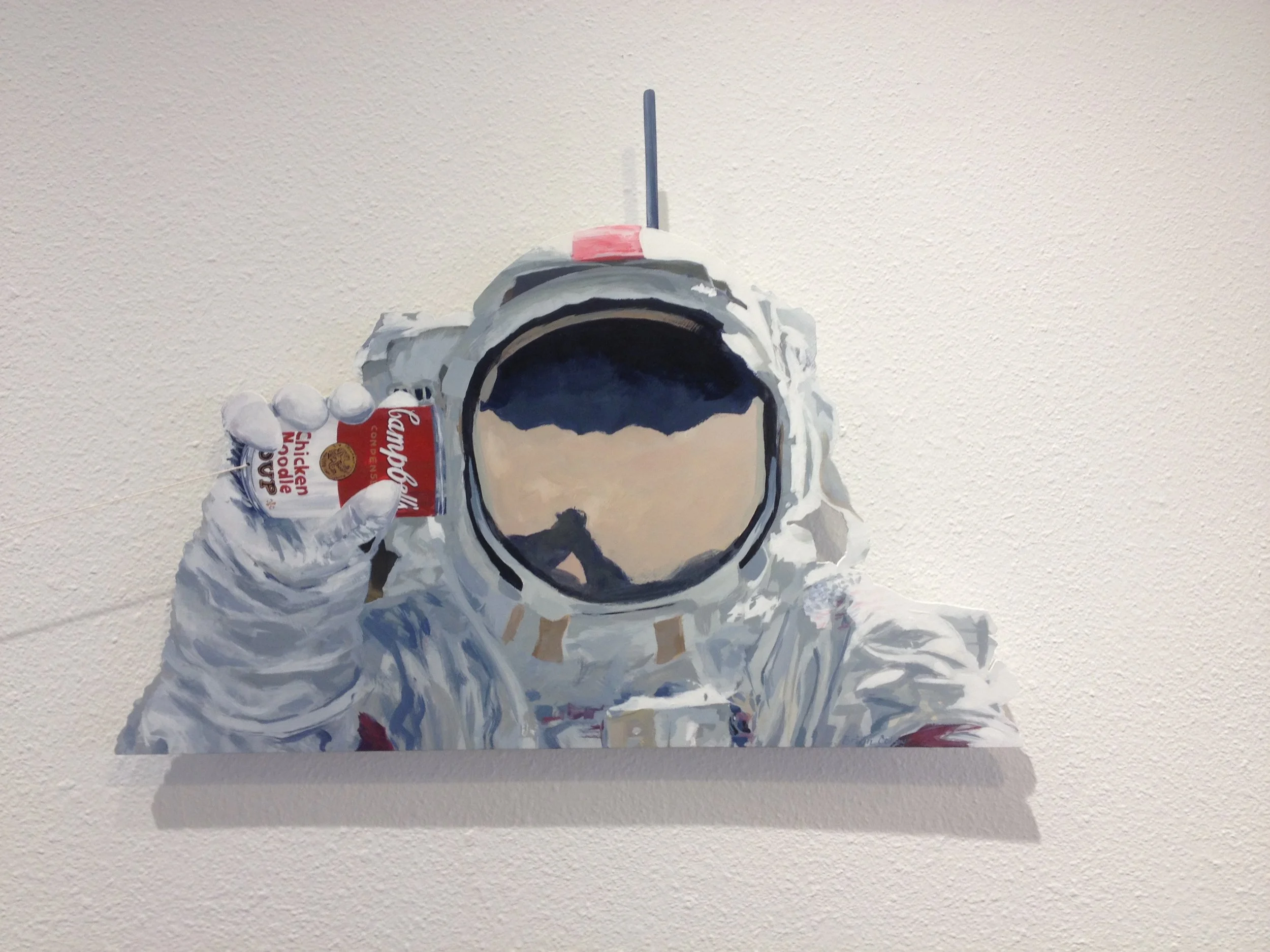 "Can You Hear Me Now?" (acrylic on panel, diptych, 17x25in)