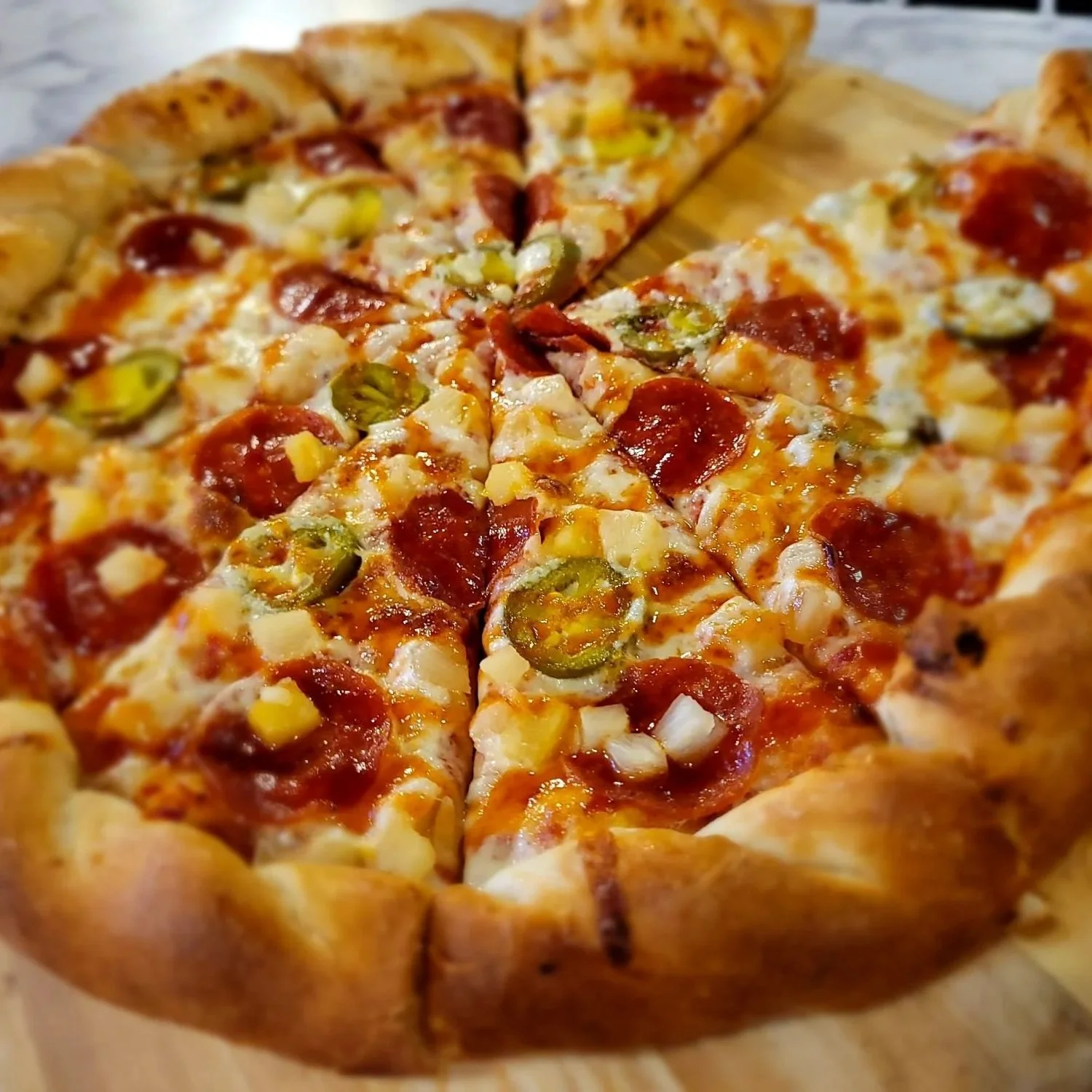Sweet Heat Pizza at Blind Onion Elko NV
