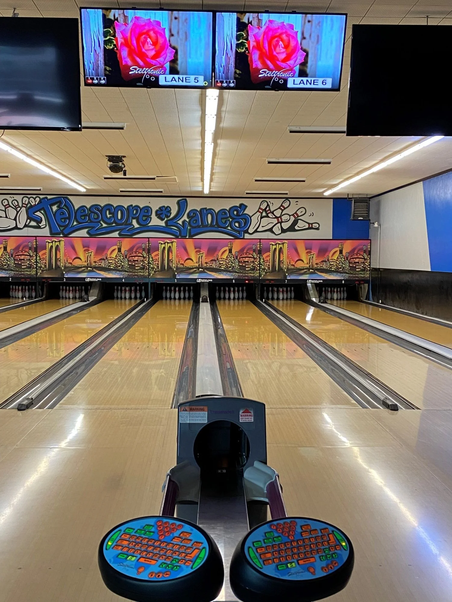 Bowling Lane at Telescope Lanes Elko NV