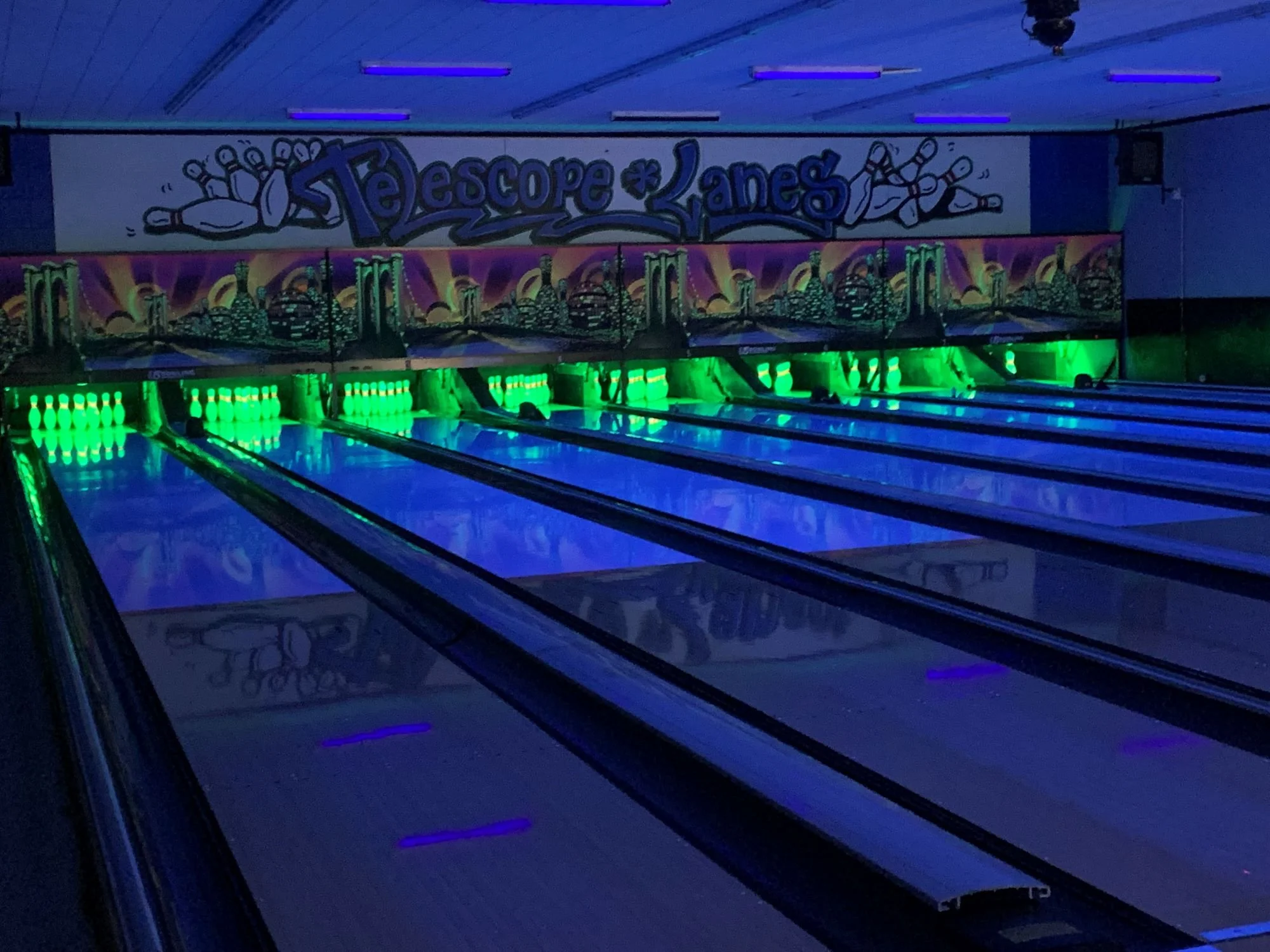 Enjoy Cosmic Bowling at Telescope Lanes Elko