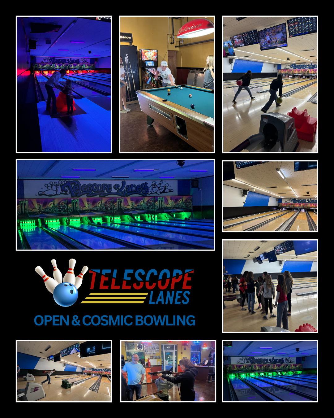 Bowling in Elko Nevada. Fun activity for adults
