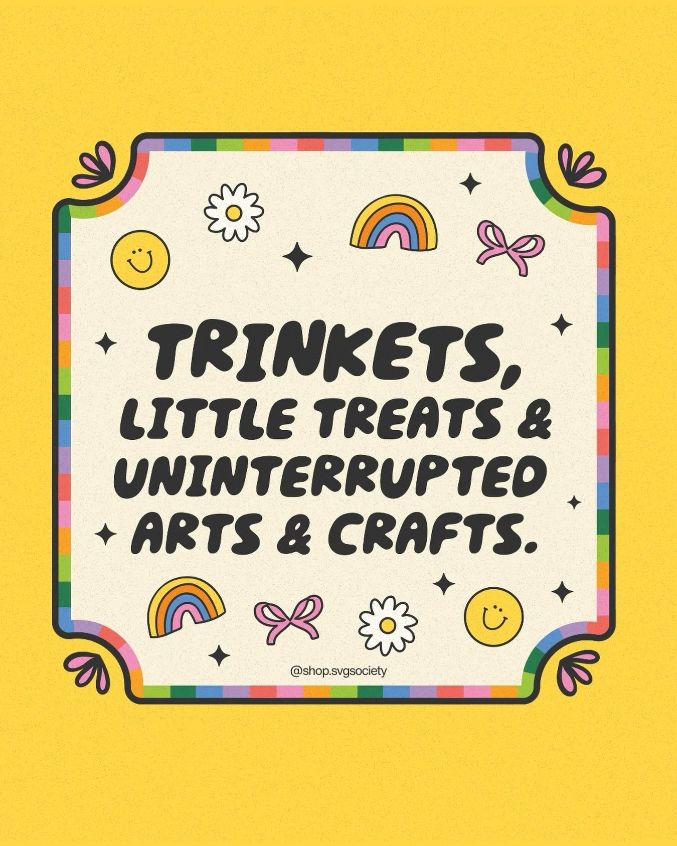 Mood 🦋🌼🌸💐🎨🖌️🧶👯👒🌈☀️

#trinkets #treats #arts #crafts