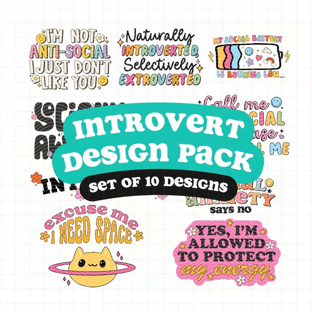 Introvert Bundle (SVG & PNG)