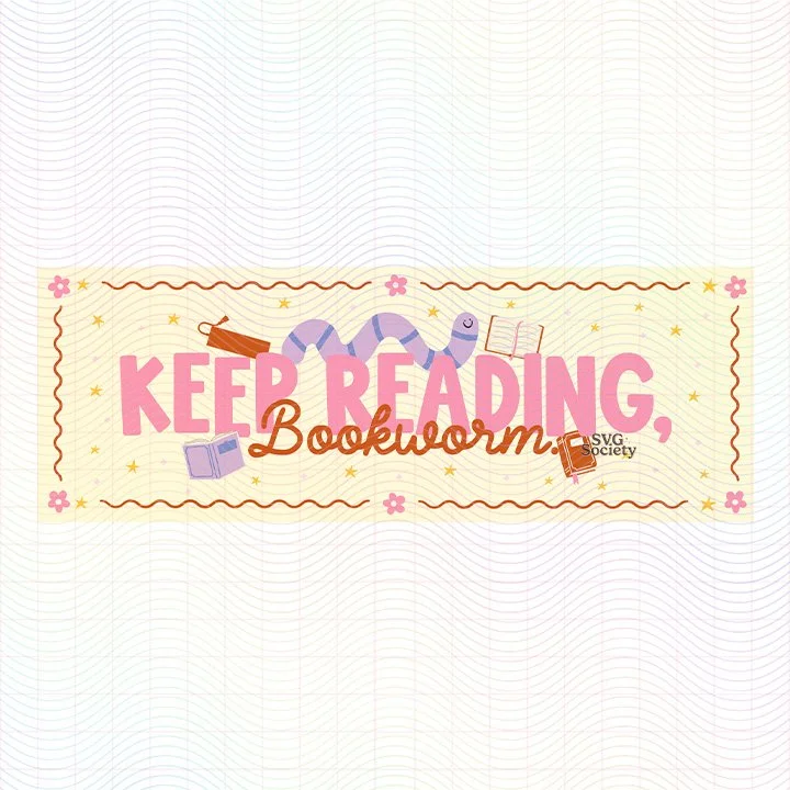 Keep Reading Bookworm (PNG Bookmark Design).jpg
