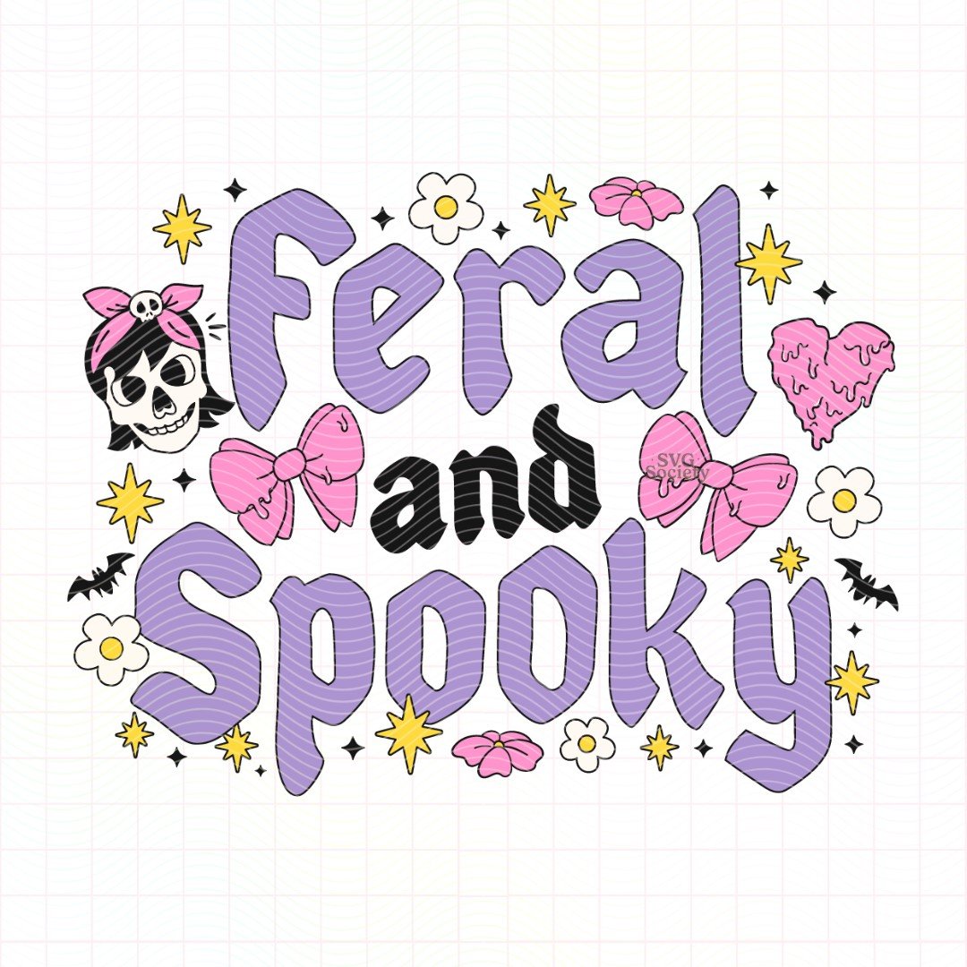 Feral And Spooky (SVG & PNG)