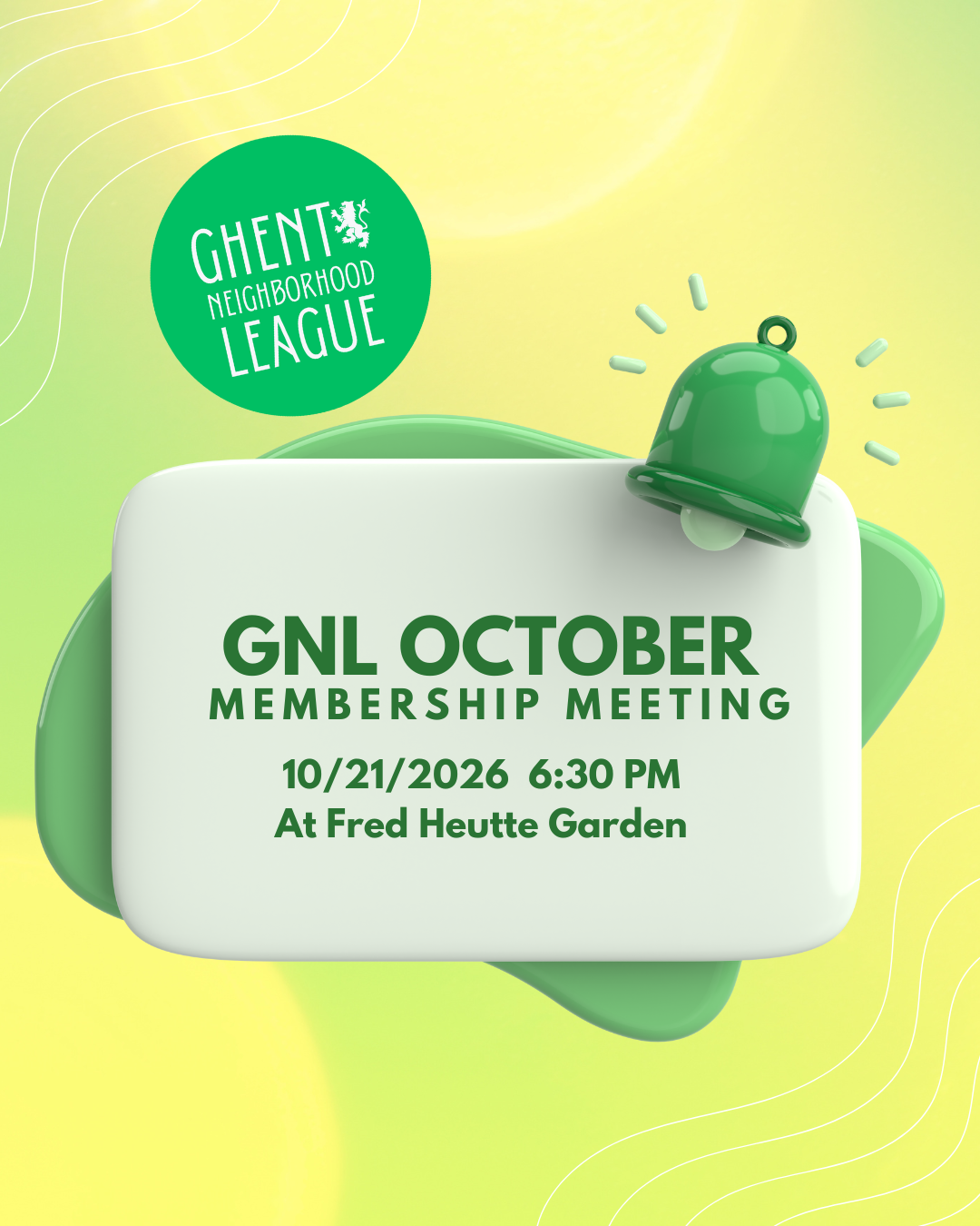 October Monthly Membership Meeting