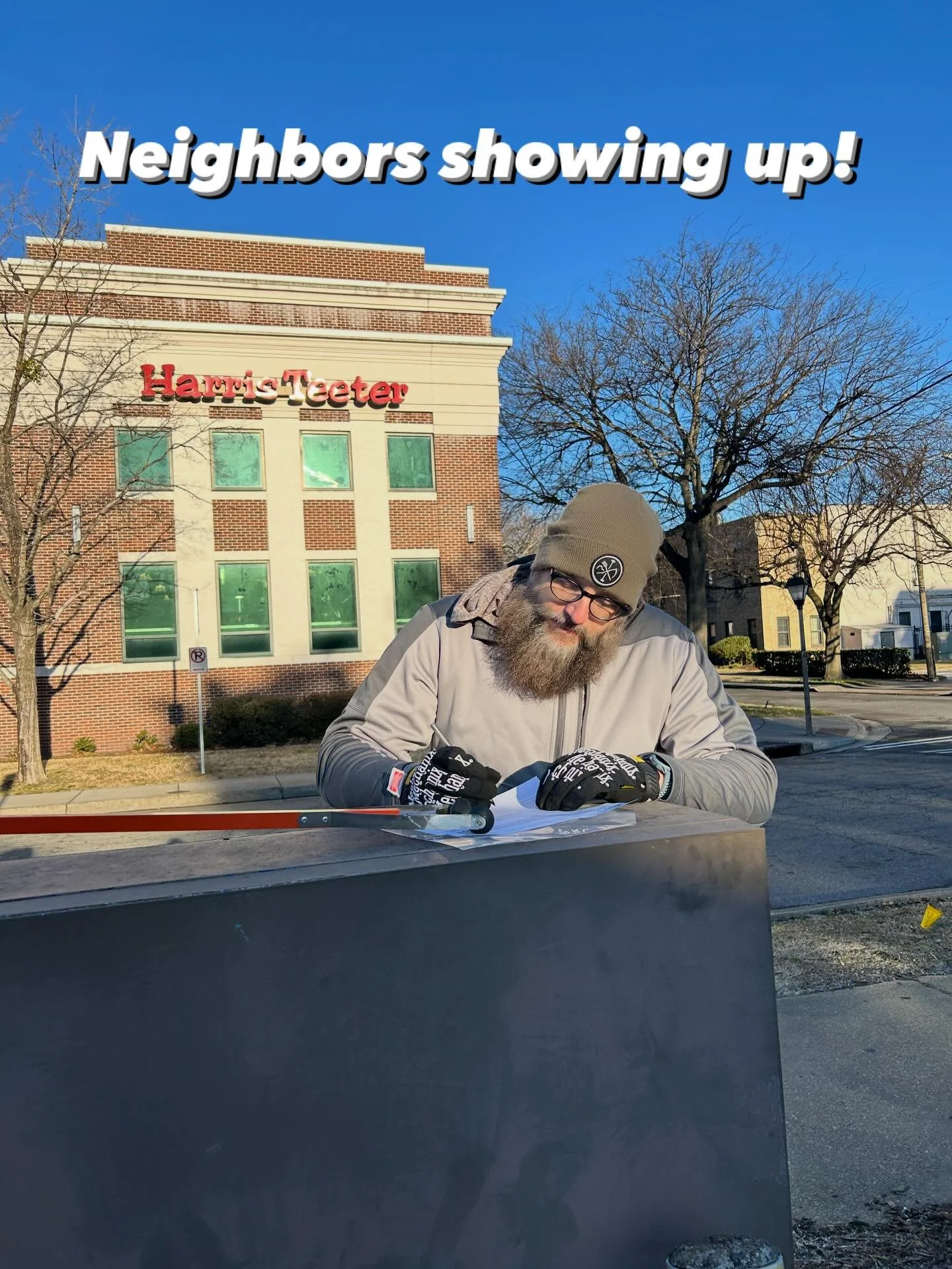 Four intrepid souls showed up to make a difference!! All from Northern climes 🤣 The wind was whipping trash around like the inside of a snow globe and THEY WERE ON IT. No weather weenies here. We are grateful for all you do💚❄️💚❄️💚❄️ #ghentneighbo