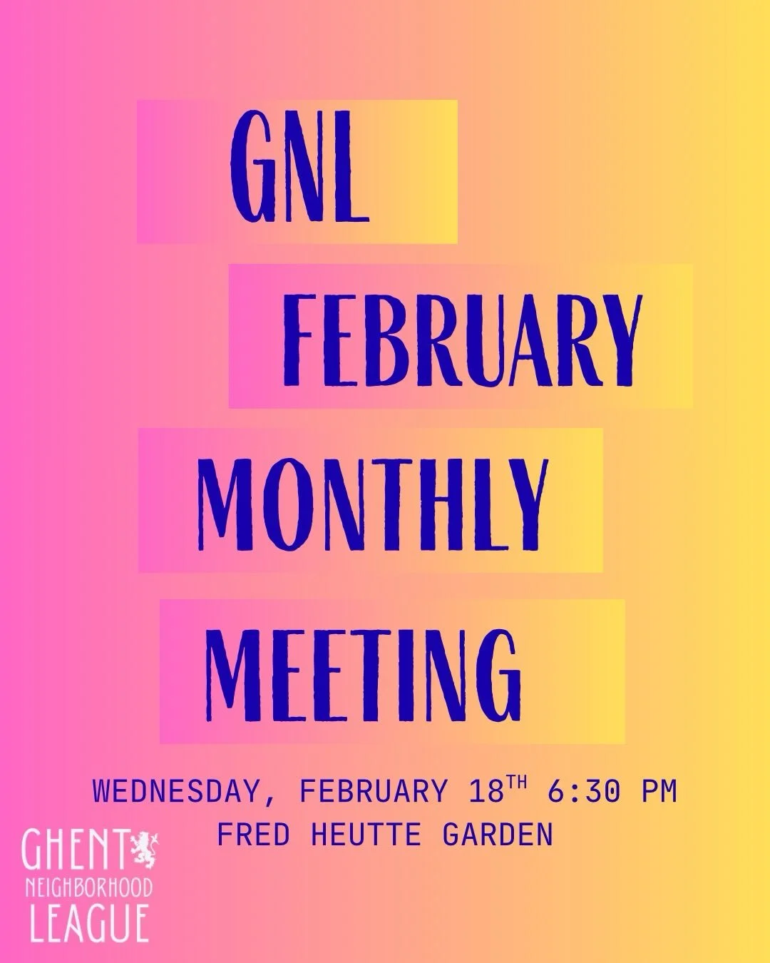 See you tonight at 6:30! #ghentneighborhoodleague #ghentnorfolk #allarewelcome #ghentnfk