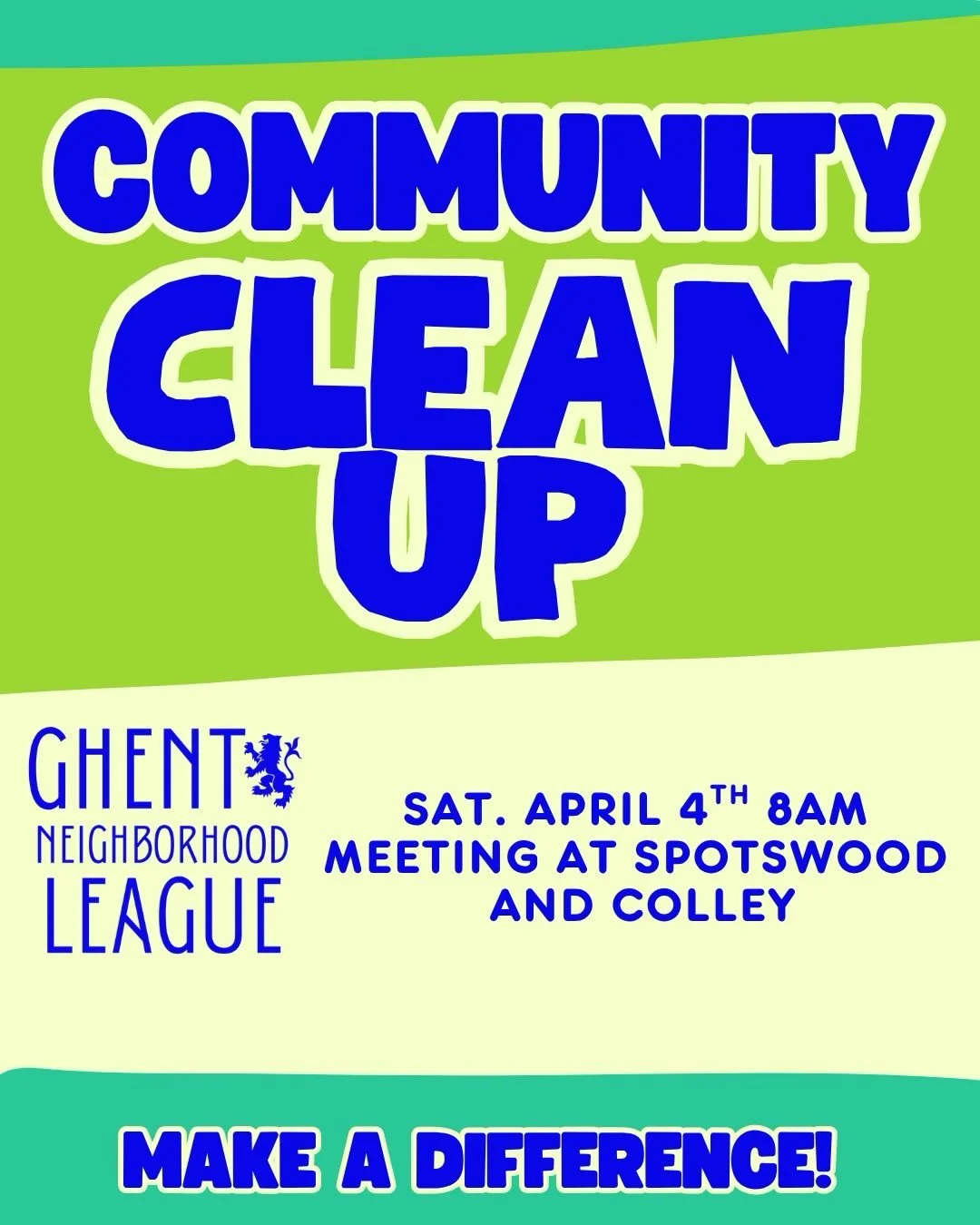 This Saturday at 8am, Spotswood and Colley. It&rsquo;s gonna be a great day to make a difference in your neighborhood!!! See you there!!!! #ghentnorfolk #ghentneighborhoodleague #keepnorfolkbeautiful #oscar