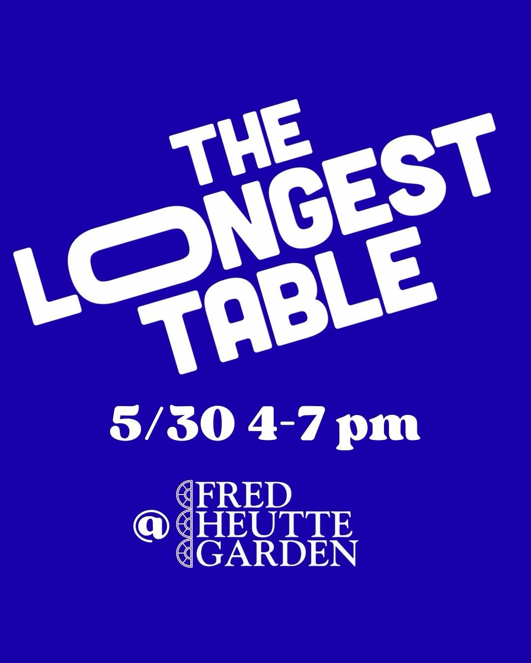 Join your neighbors Saturday May 30th from 4-7 for @thelongesttable GHENT. Bring a meal, casual or elegant. Decorate your table if you&rsquo;d like, and enjoy the company of folks who live in Ghent. You don&rsquo;t need to be a member of the GNL you 