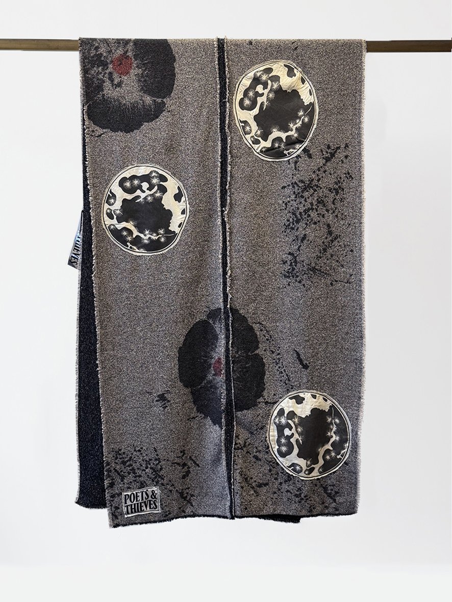 WOOL BLEND SCARF POPPY 2