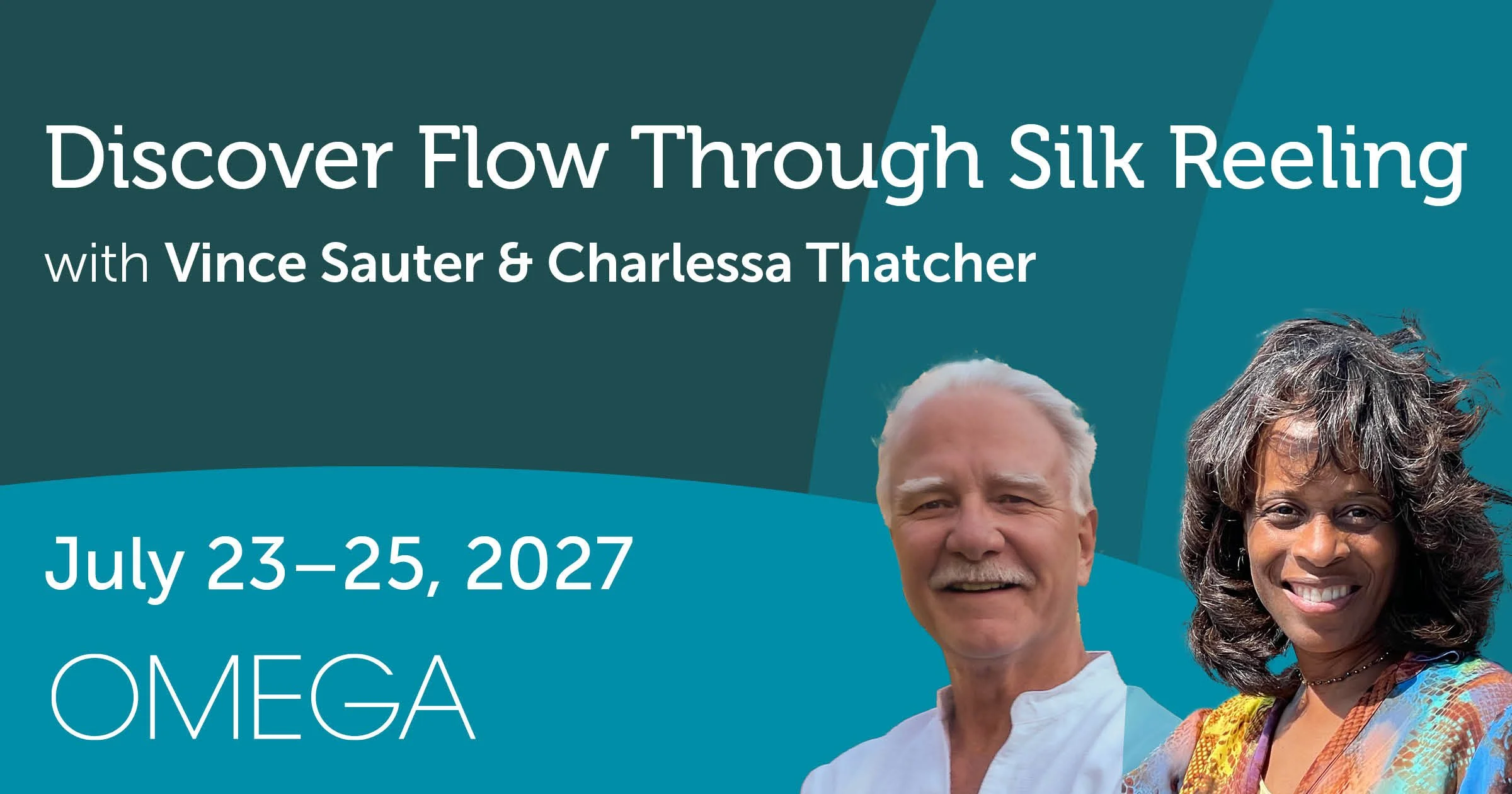 Discover Flow Through Silk Reeling with Vince Sauter & Charlessa Thatcher. July 23–25, 2027. OMEGA.