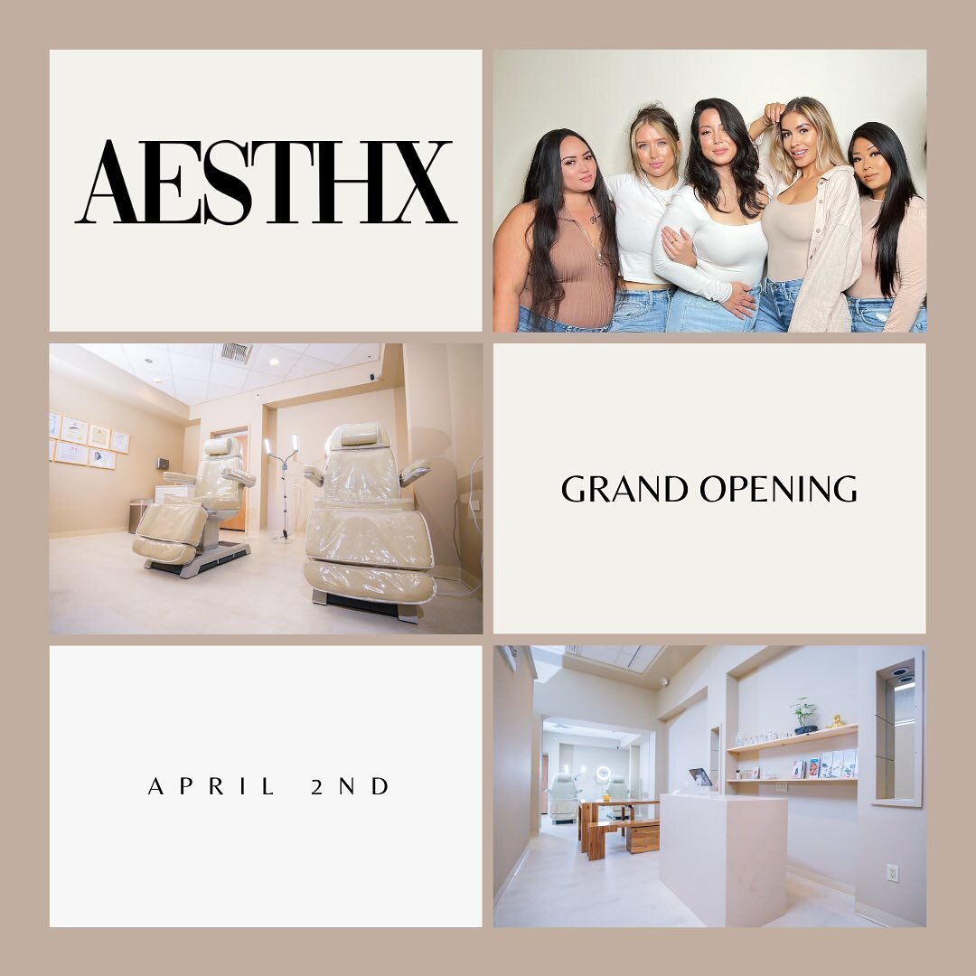 Grand opening deals✨ this Sunday! 

10% off products
10% off packages 
$30 mini reiki balancing sessions 
$50 tiny tattoos 
$60 Lami+tint 

#aesthx #grandopening
