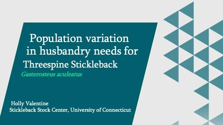 World Aquaculture Society '25 Stickleback Workship