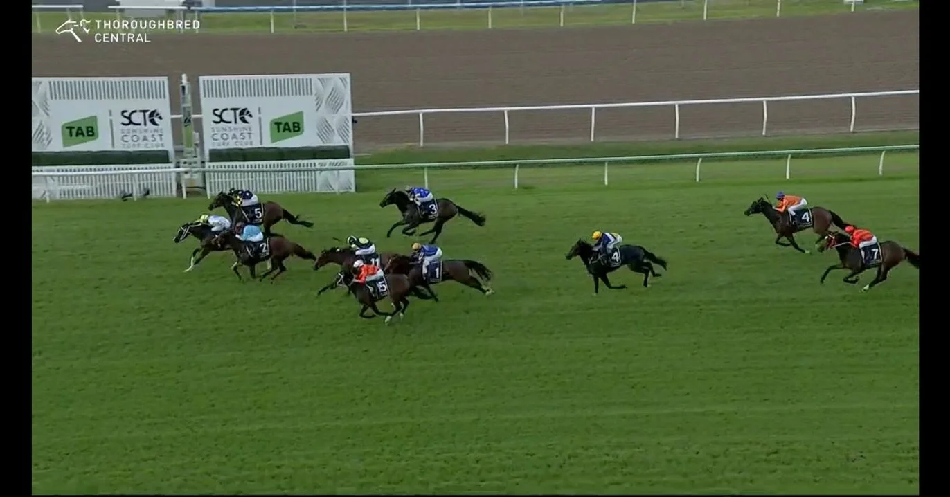 Speedy Gonzales, aka, Get Ready Lass, has come though with the goods and won the 9th at the @scturfclub , Sunshine Coast! 

Perfectly ridden by @ben.thompson20 and prepared by @chrisandersonracing , the pocket rocket led from start to finish and pock