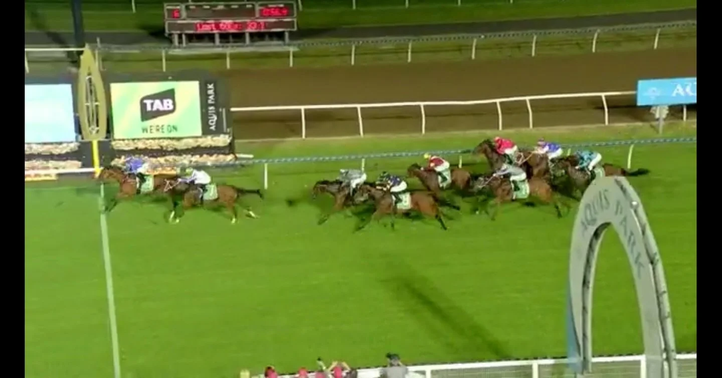 Little Get Ready Lass has done herself, and us, super proud again! 

The tough filly has gone down by just half a length in the feature sprint race tonight @gcturfclub Gold Coast, grabbing second place 🥈 

A great ride by @cejay_graham, and superbly