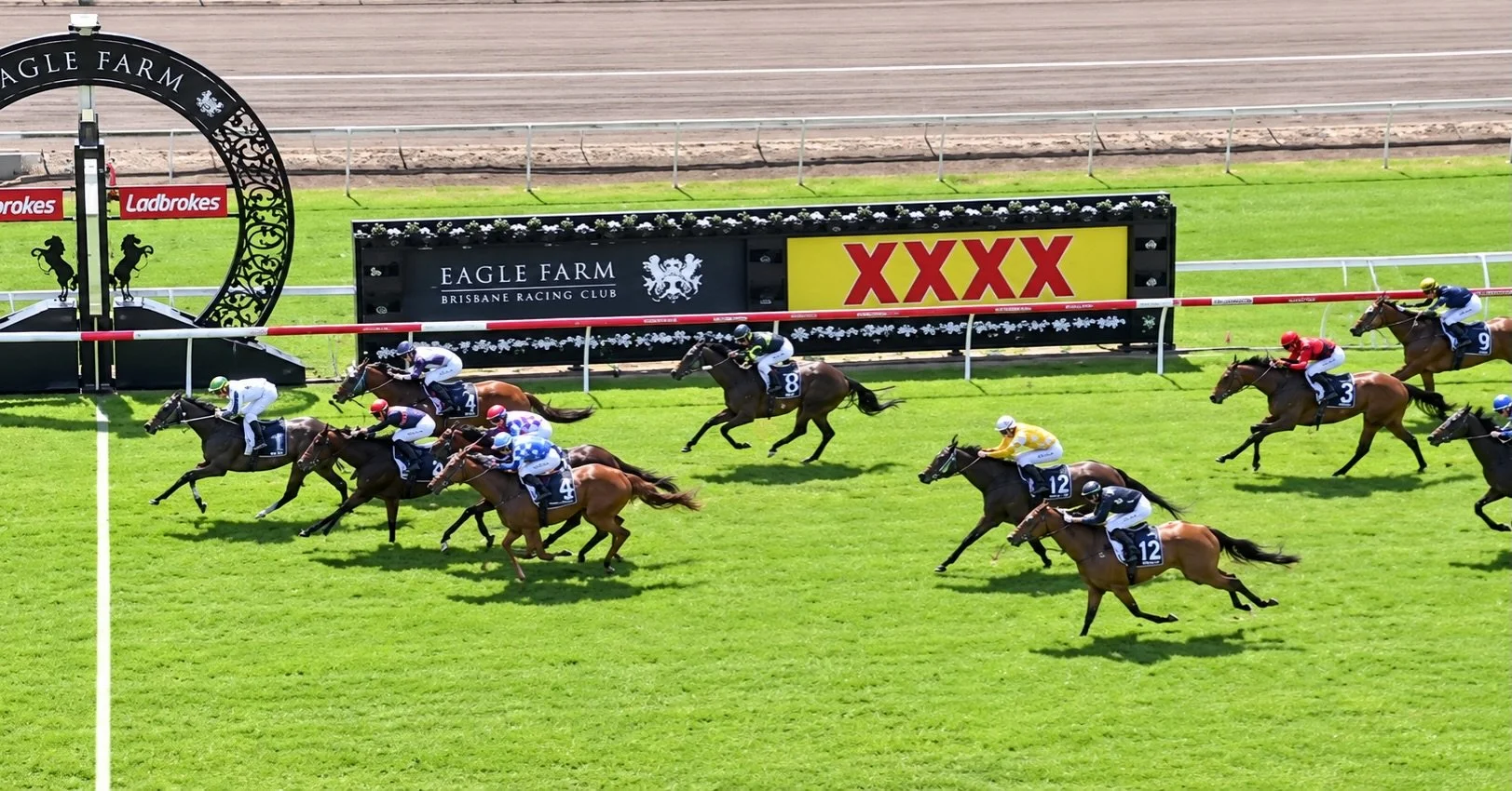 A super day at the office! 

Get Ready Lass kicked off our day in the greatest possible way, with a dominant win 🏆 in the first at Eagle Farm. A super training effort from @chrisandersonracing was complimented by a cracking ride by Mark Du Plessis ?
