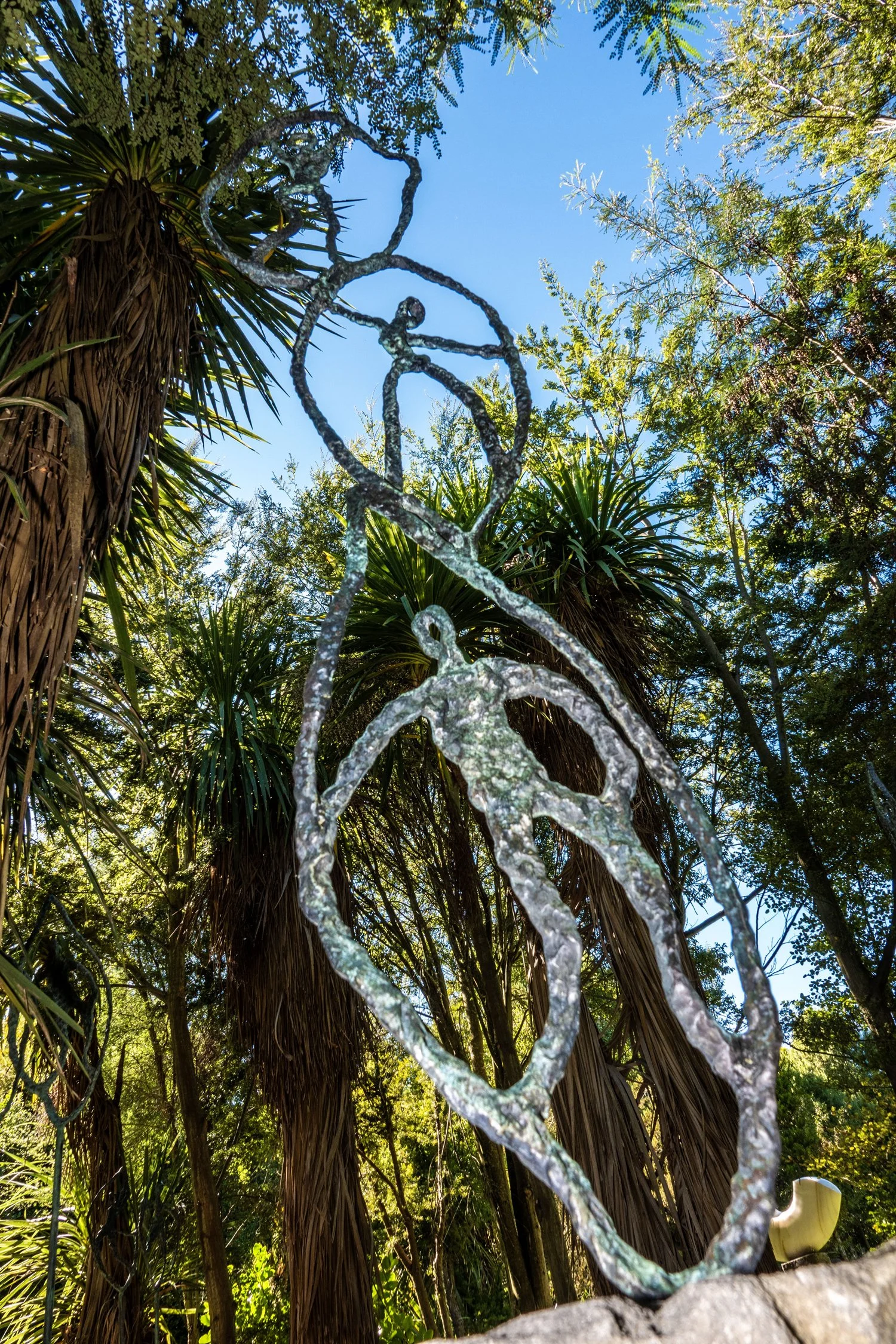  60. Robyn Webster 
  Family  
 (2025)
 Bronze on stone plinth, stainless steel pin
 2240 x 400 x 200mm
 Ed. 1 of 7
 $8,800
   SOLD  