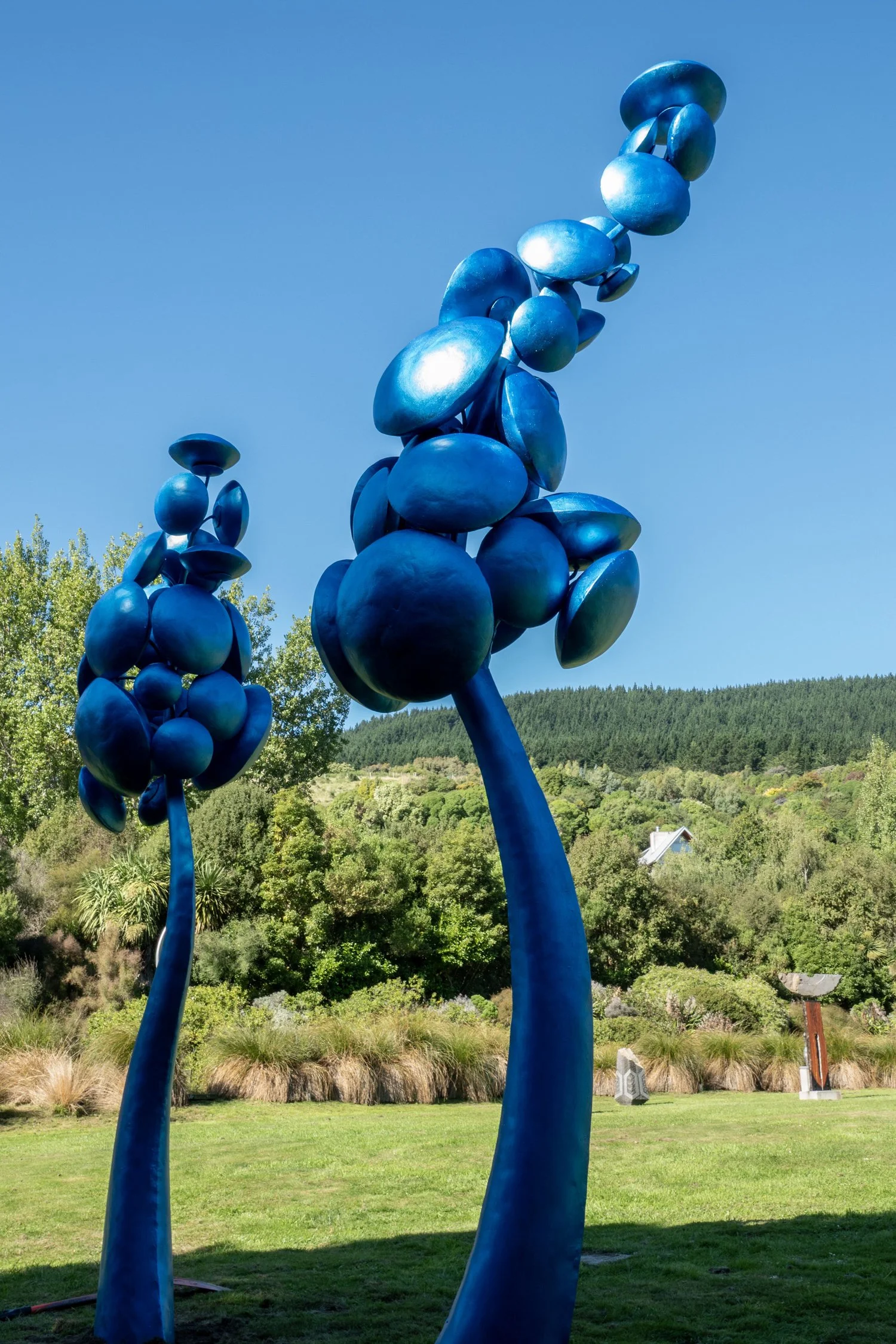  11. Chris Moore 
  Fragile depths 1  
 (2026)
 Forged and fabricated steel and aluminium, painted
 4.5m x 600 x 1200mm
 $21,000